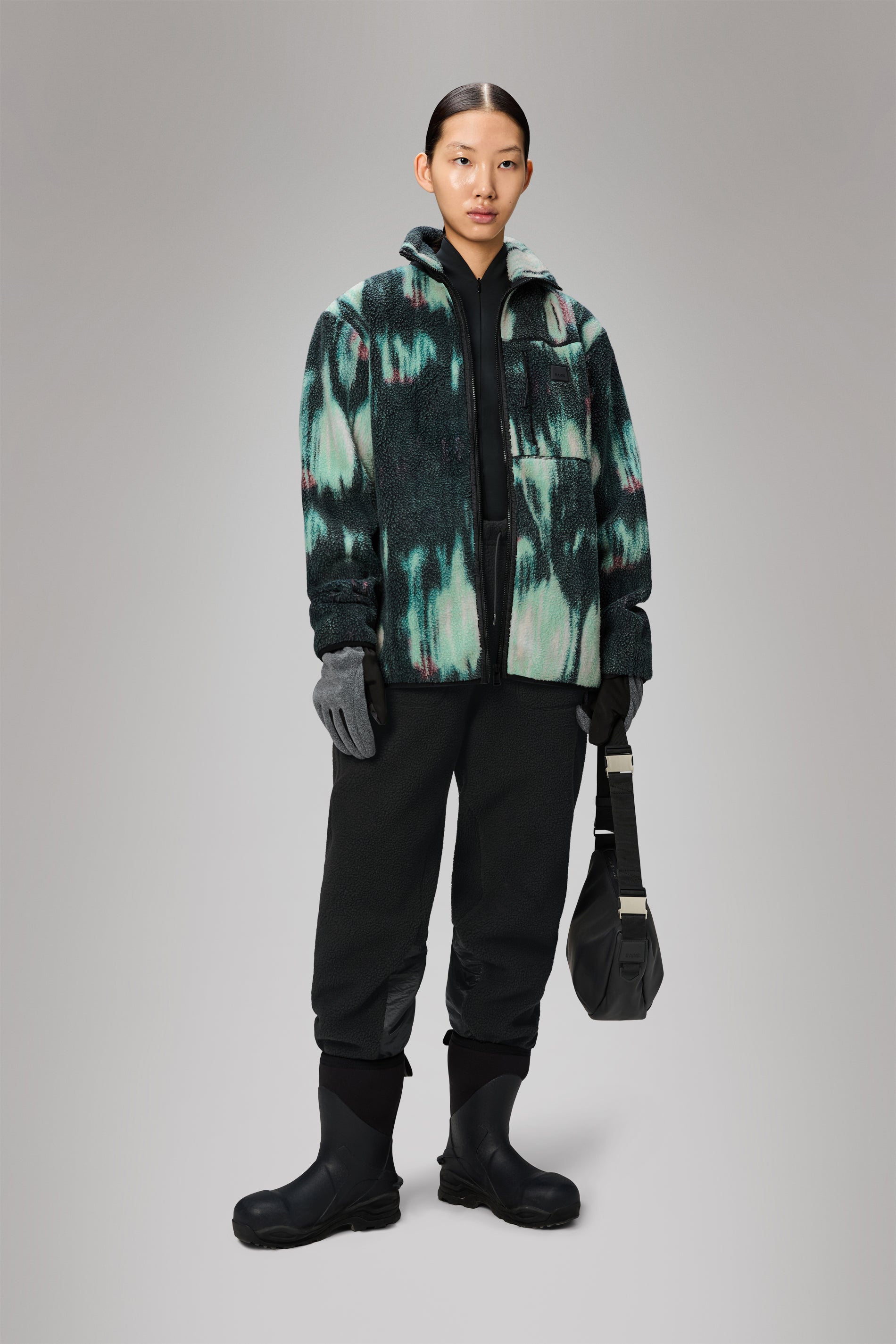 Rains Yermo Fleece Jacket Blur Jacket