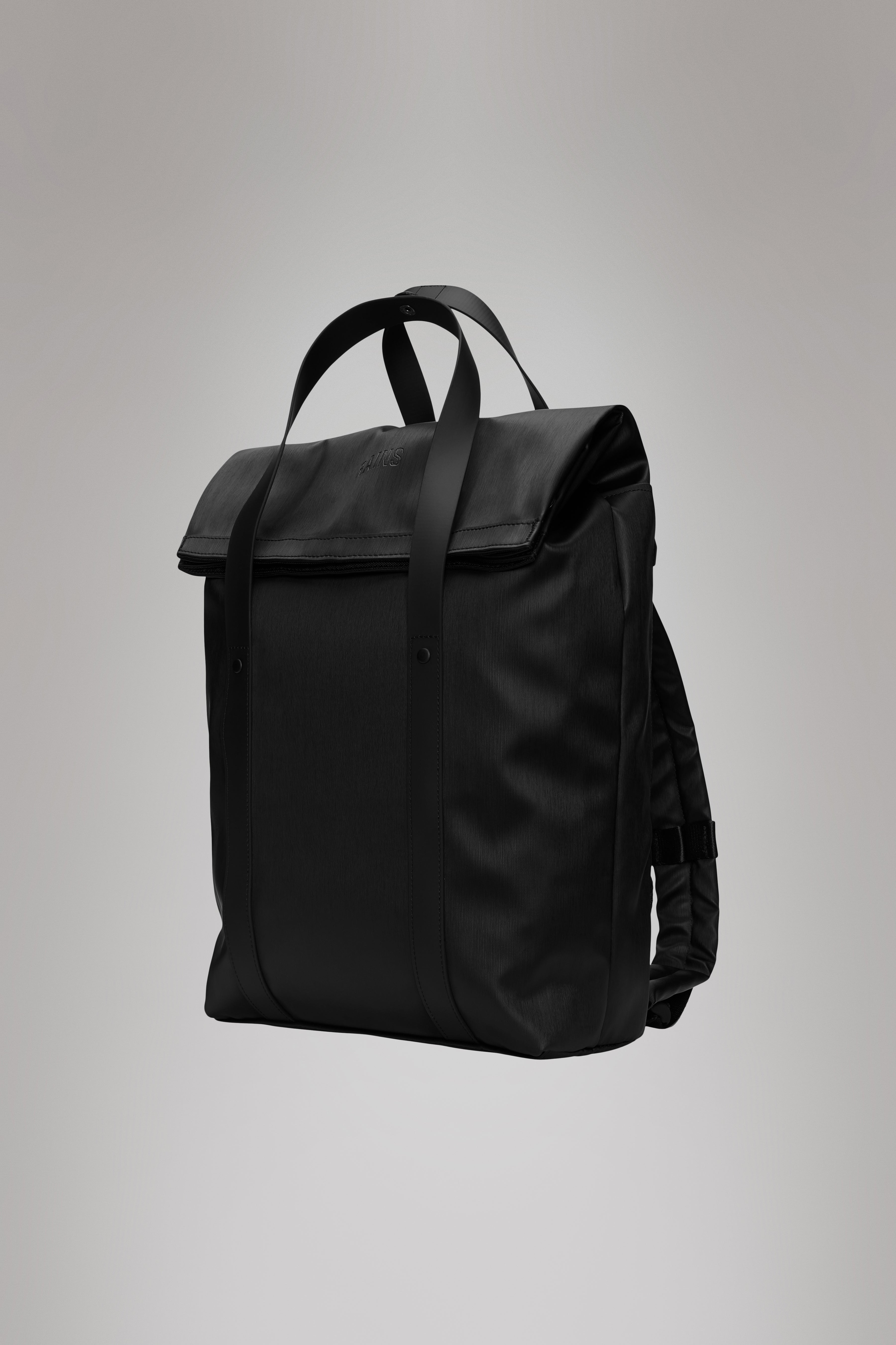 RAINS 2 Way Tote Backpack Black Grain 15L H58 x D12 x W33 cm Backpack