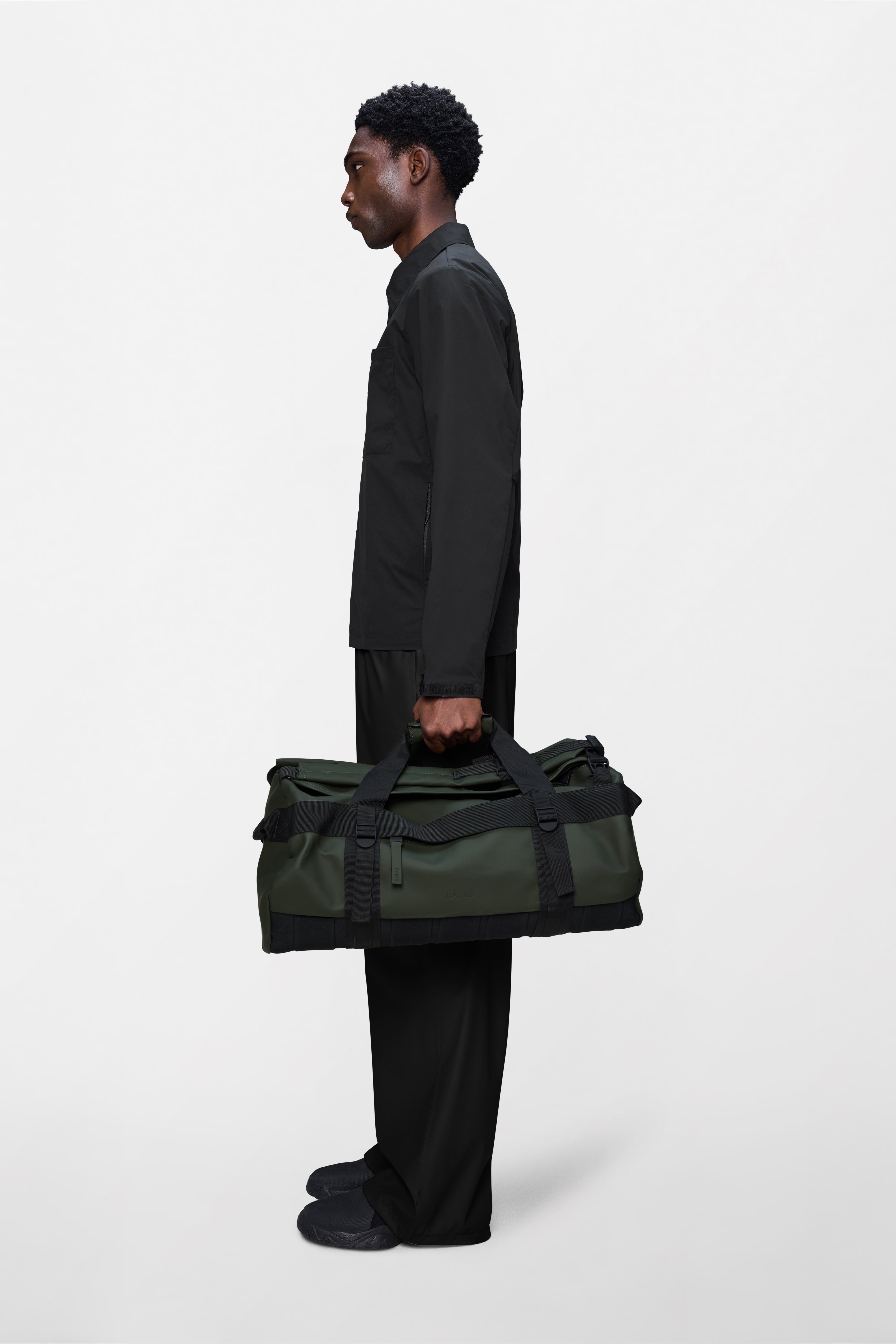 RAINS Texel Duffel Bag Small Green Duffel