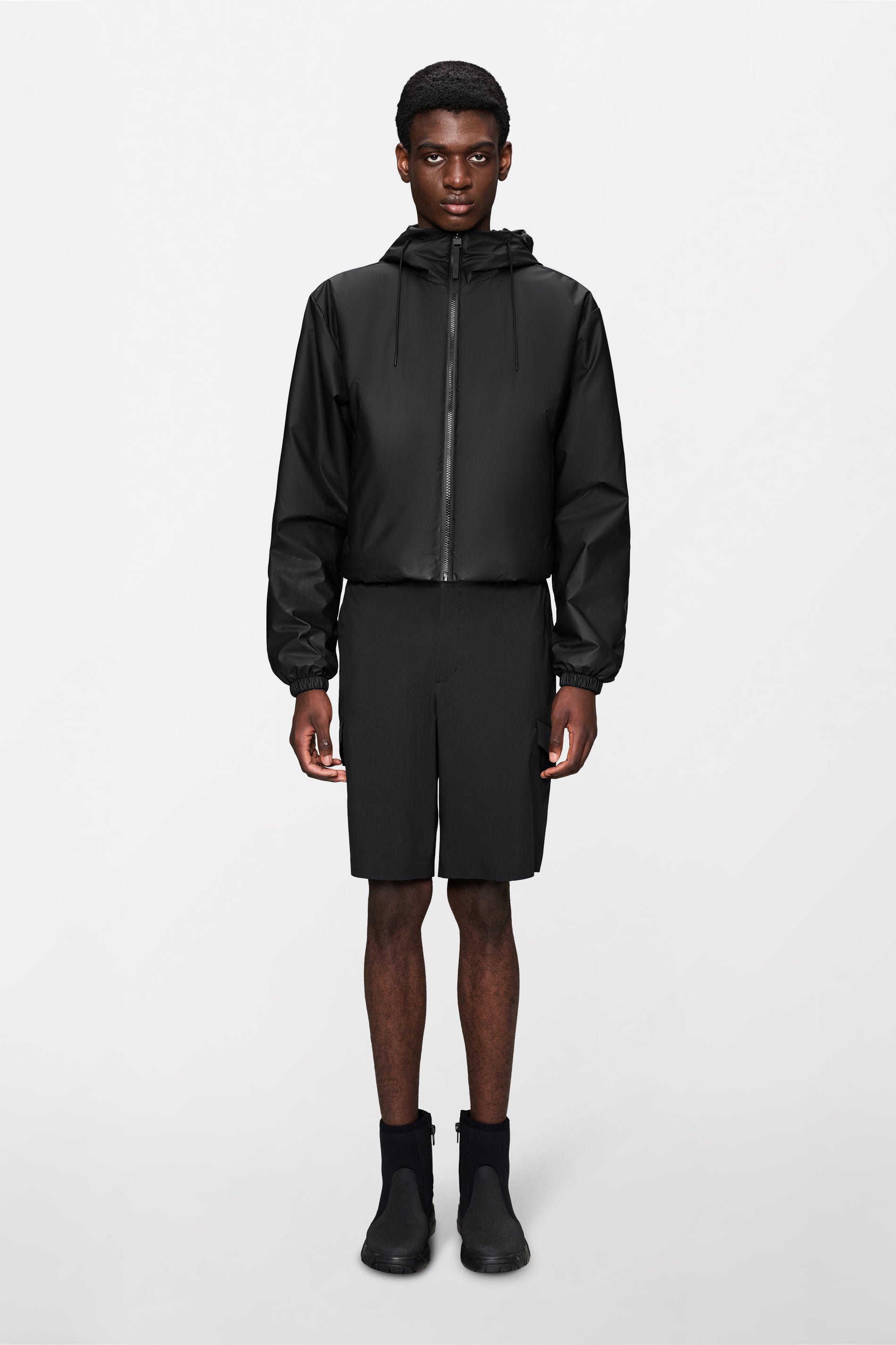 RAINS Lohja Short Insulated Jacket Black Jacket