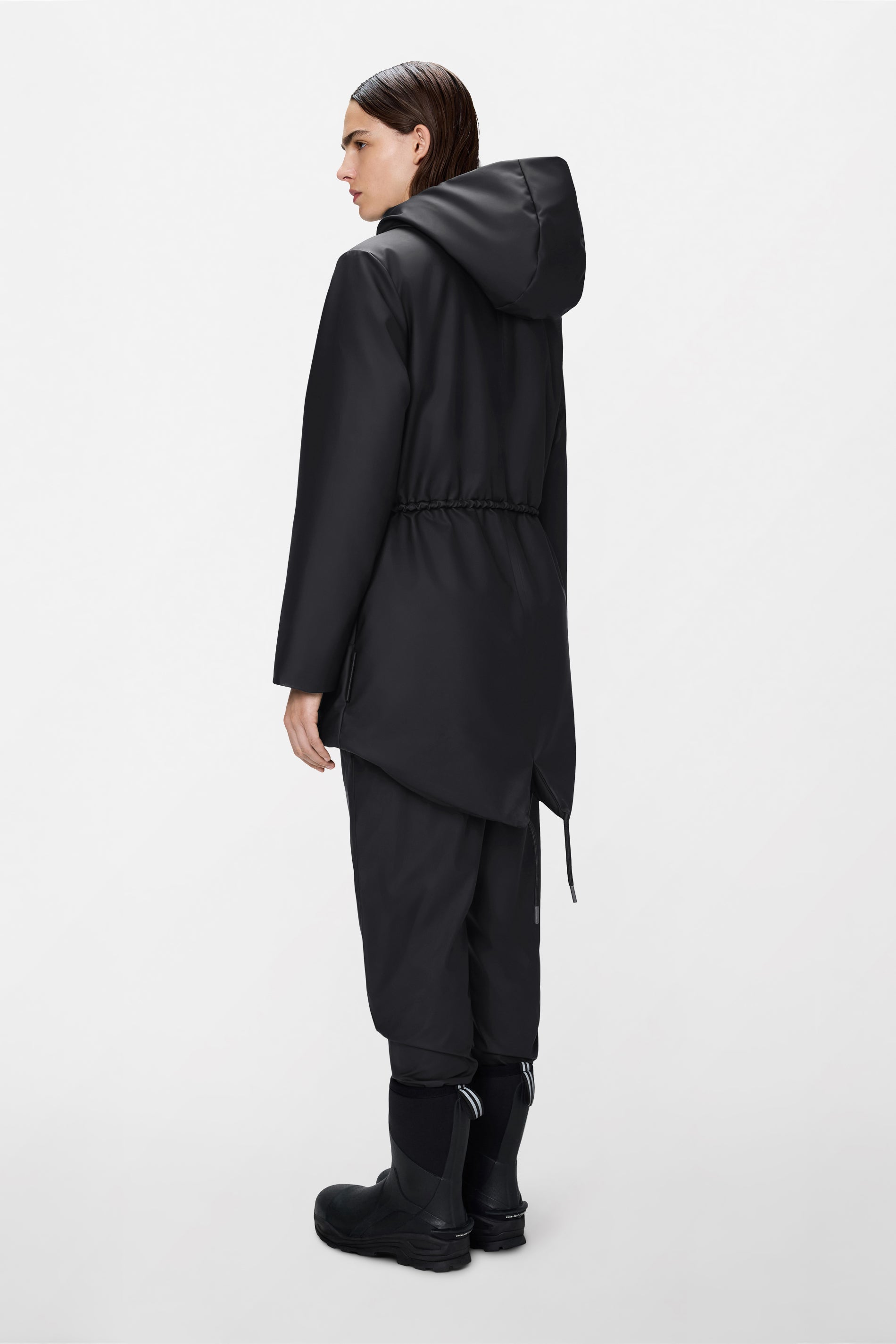 RAINS Nome String W Parka Black Jacket