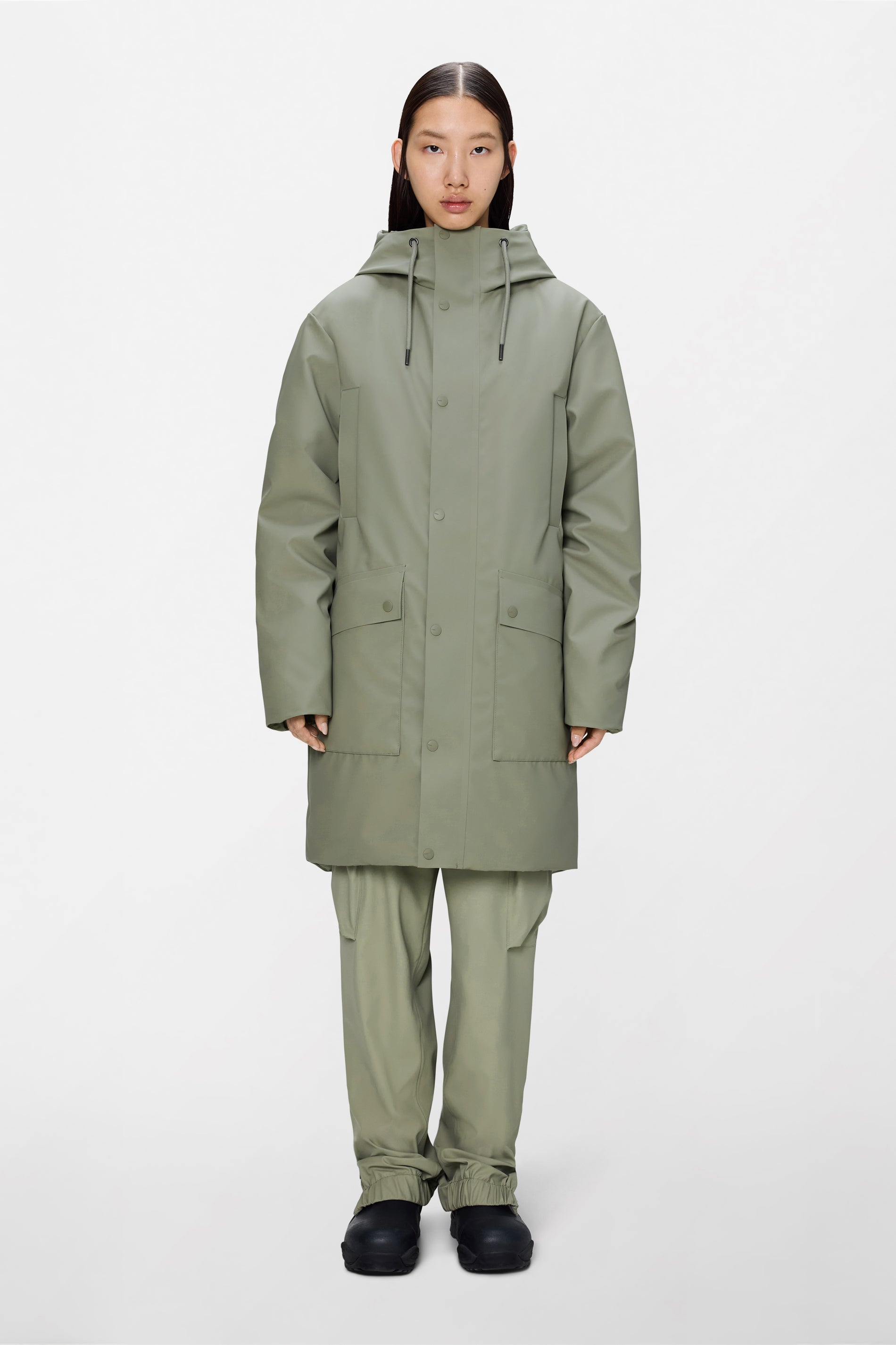 RAINS Nome Long Parka Drift Jacket