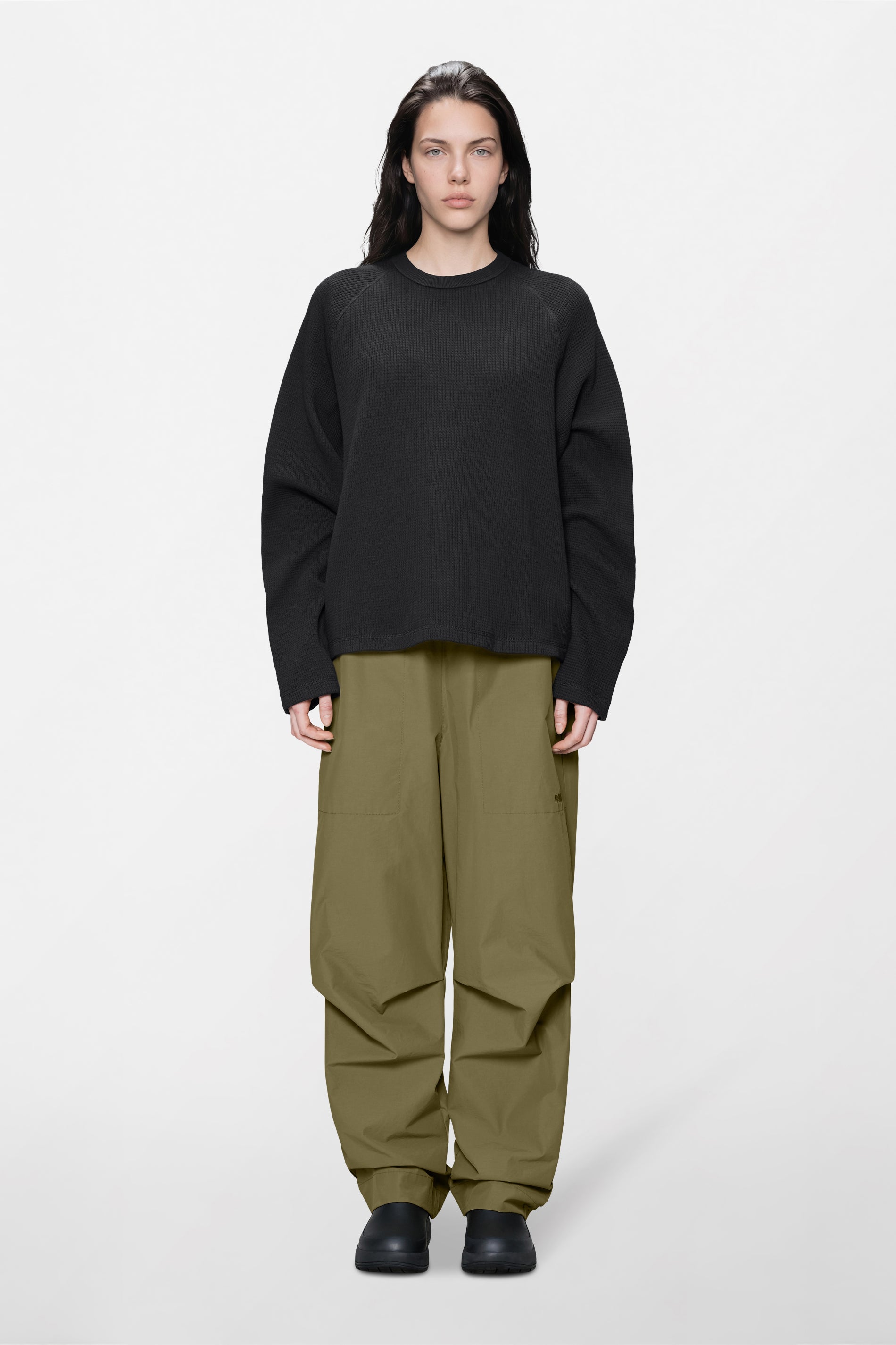 Waffle Long Sleeve T-Shirt Rains