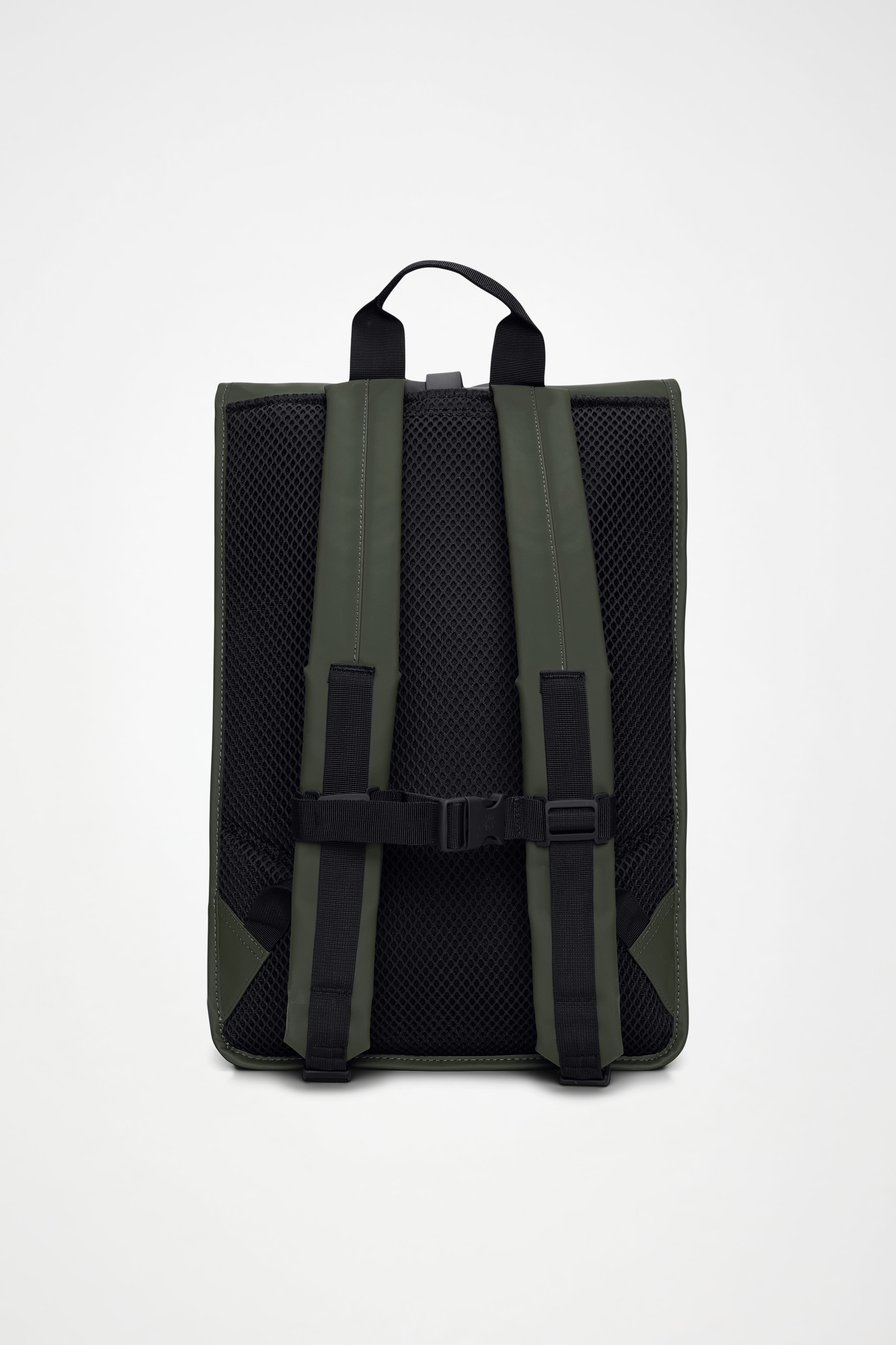 RAINS Rolltop Rucksack Large Green 23L H63 x D14 x W32 cm Backpack