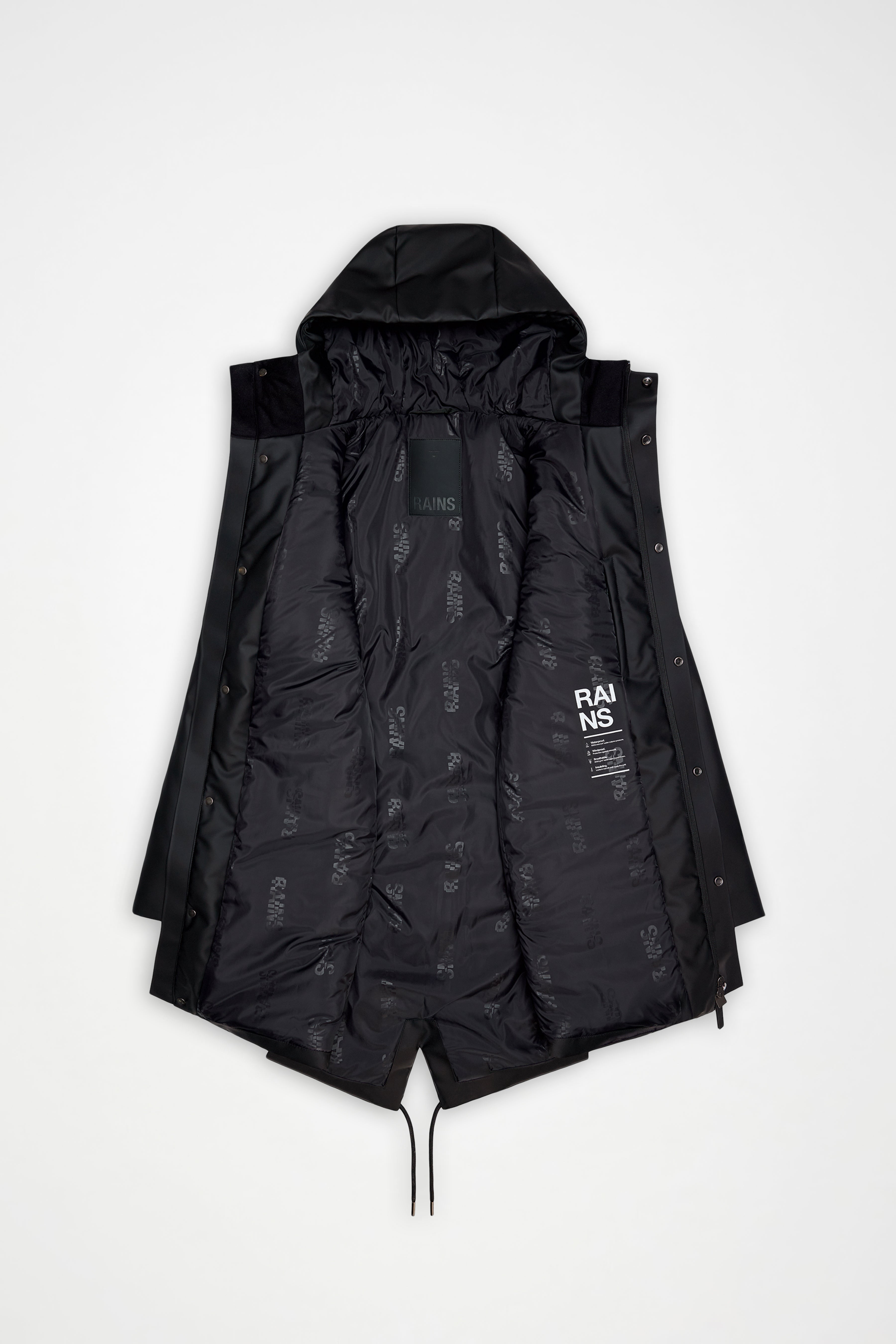RAINS Nome Long Parka Drift Jacket