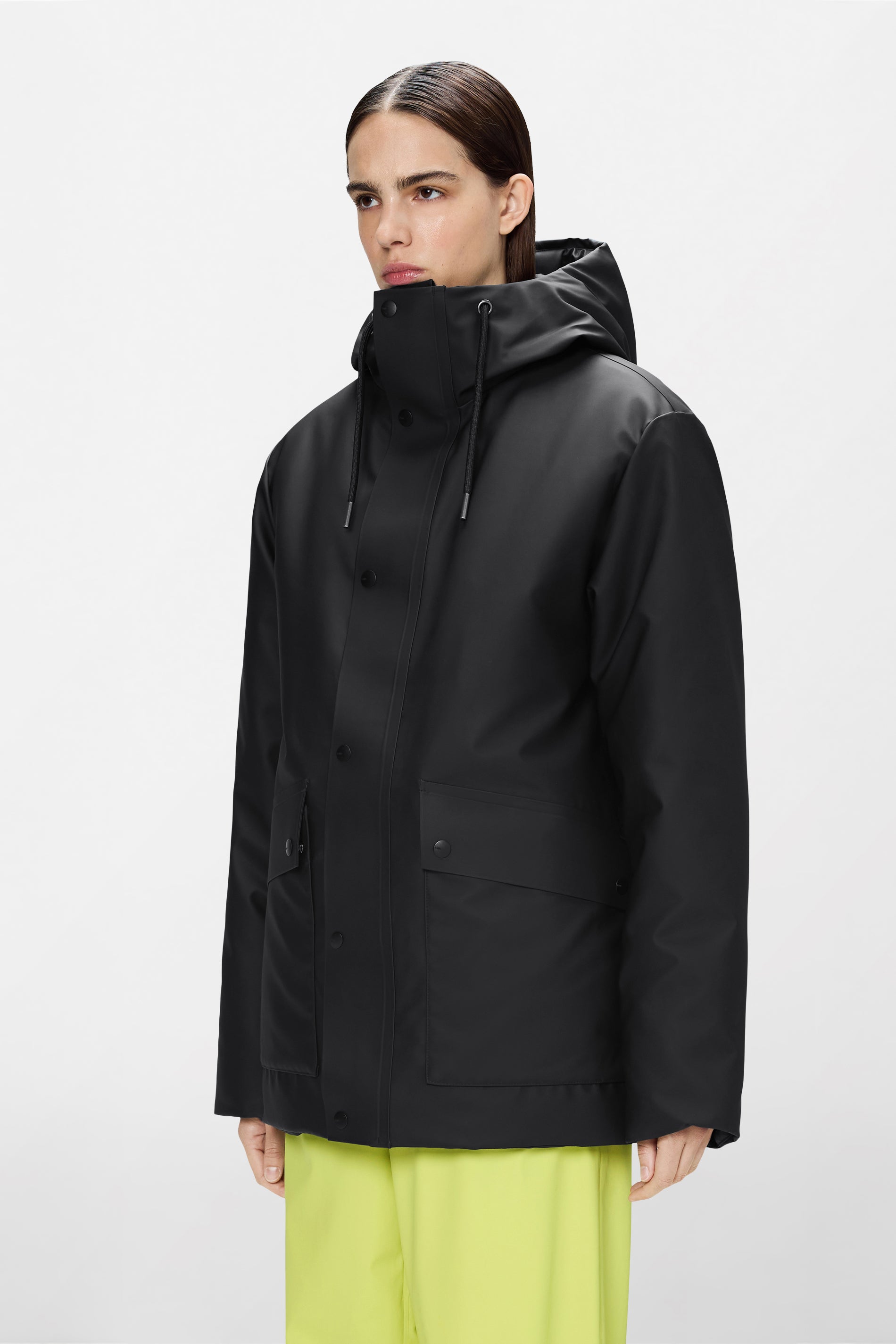 RAINS Nome Parka Black Jacket