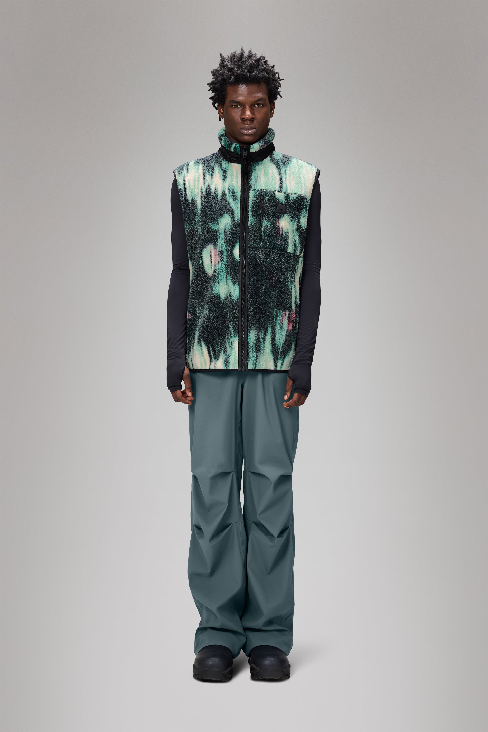 RAINS Yermo Fleece Vest Blur Vest