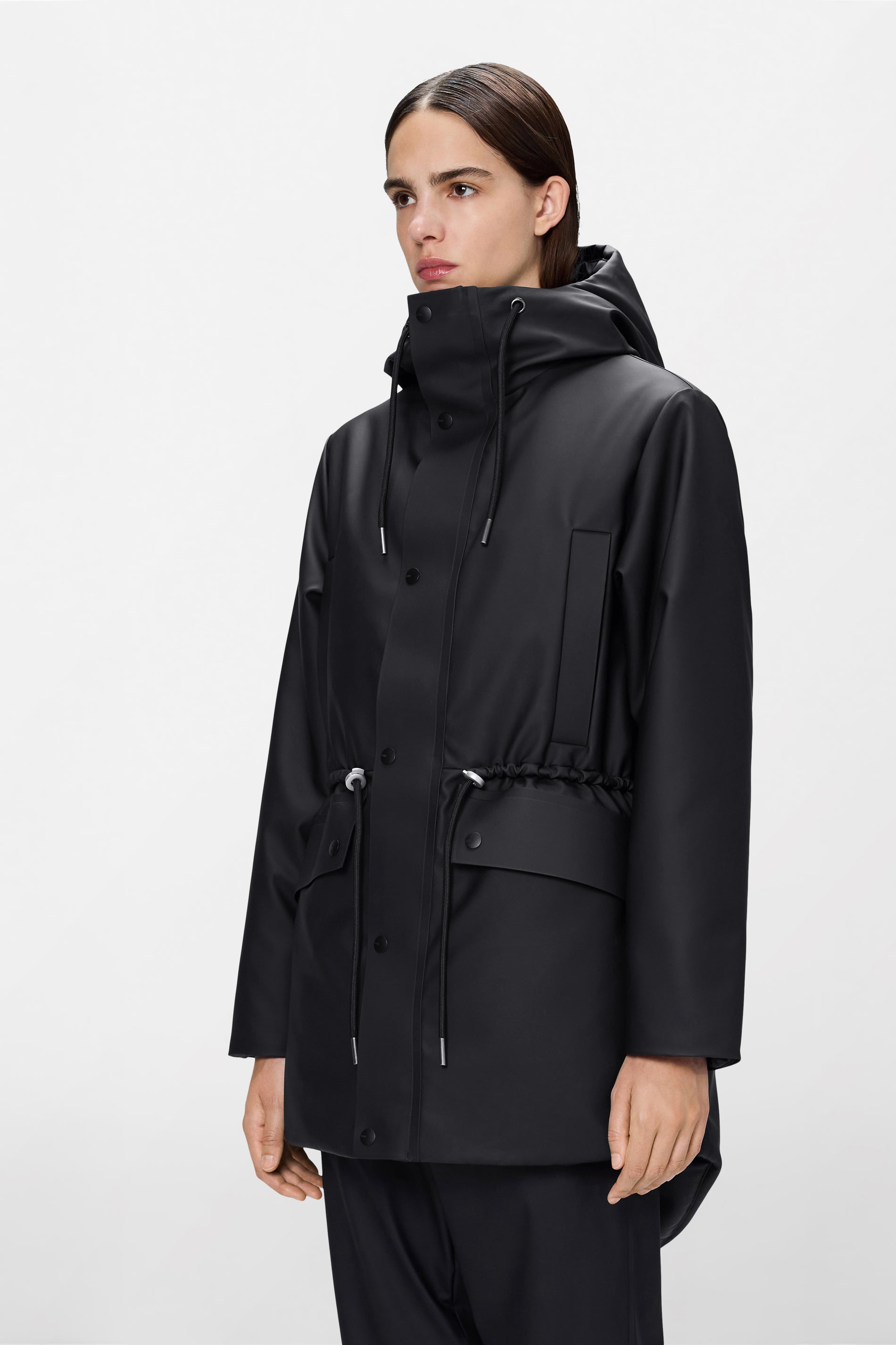 RAINS Nome String W Parka Black Jacket