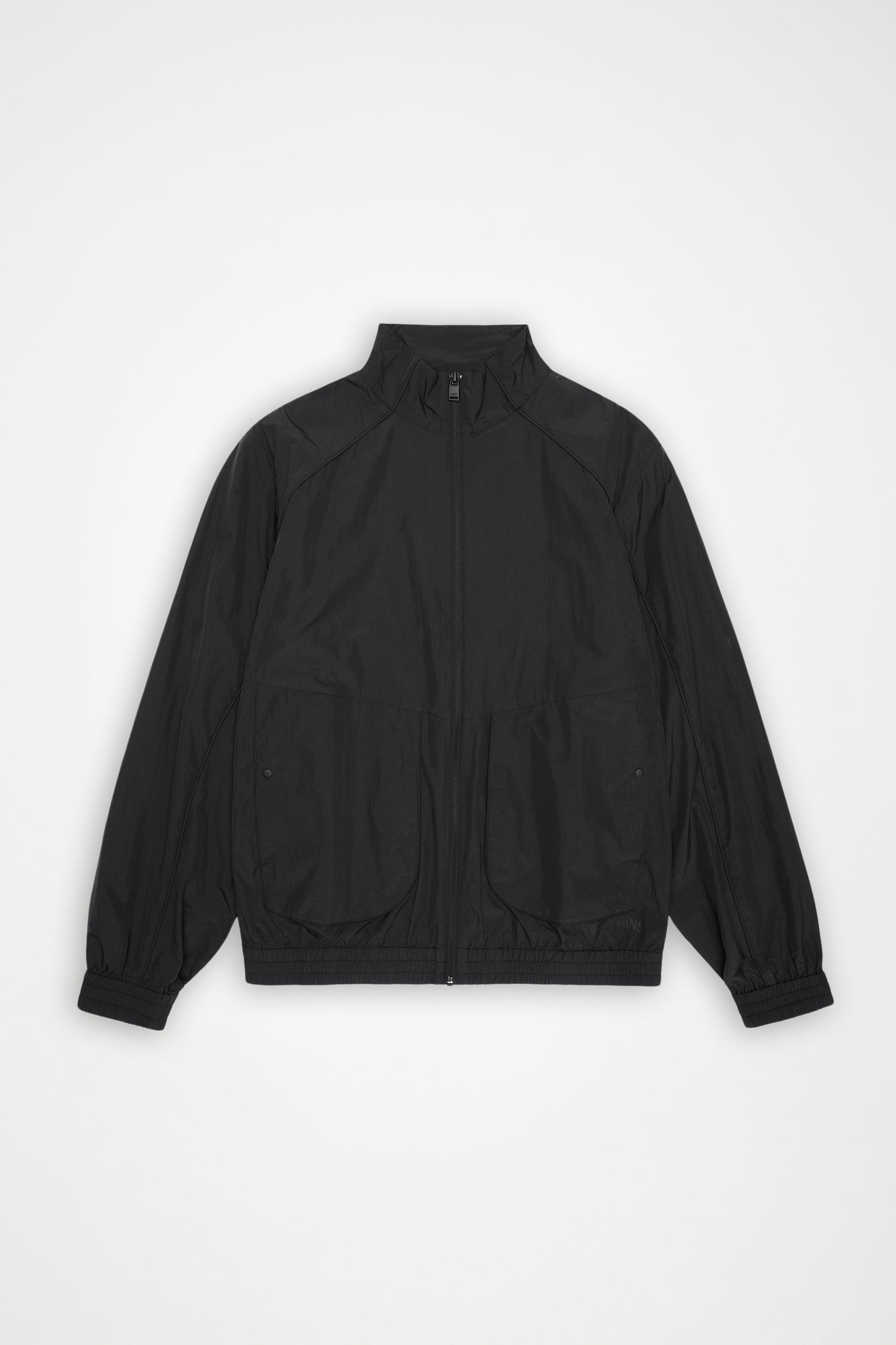 RAINS Cooldown Pocket Track Top Black Jacket