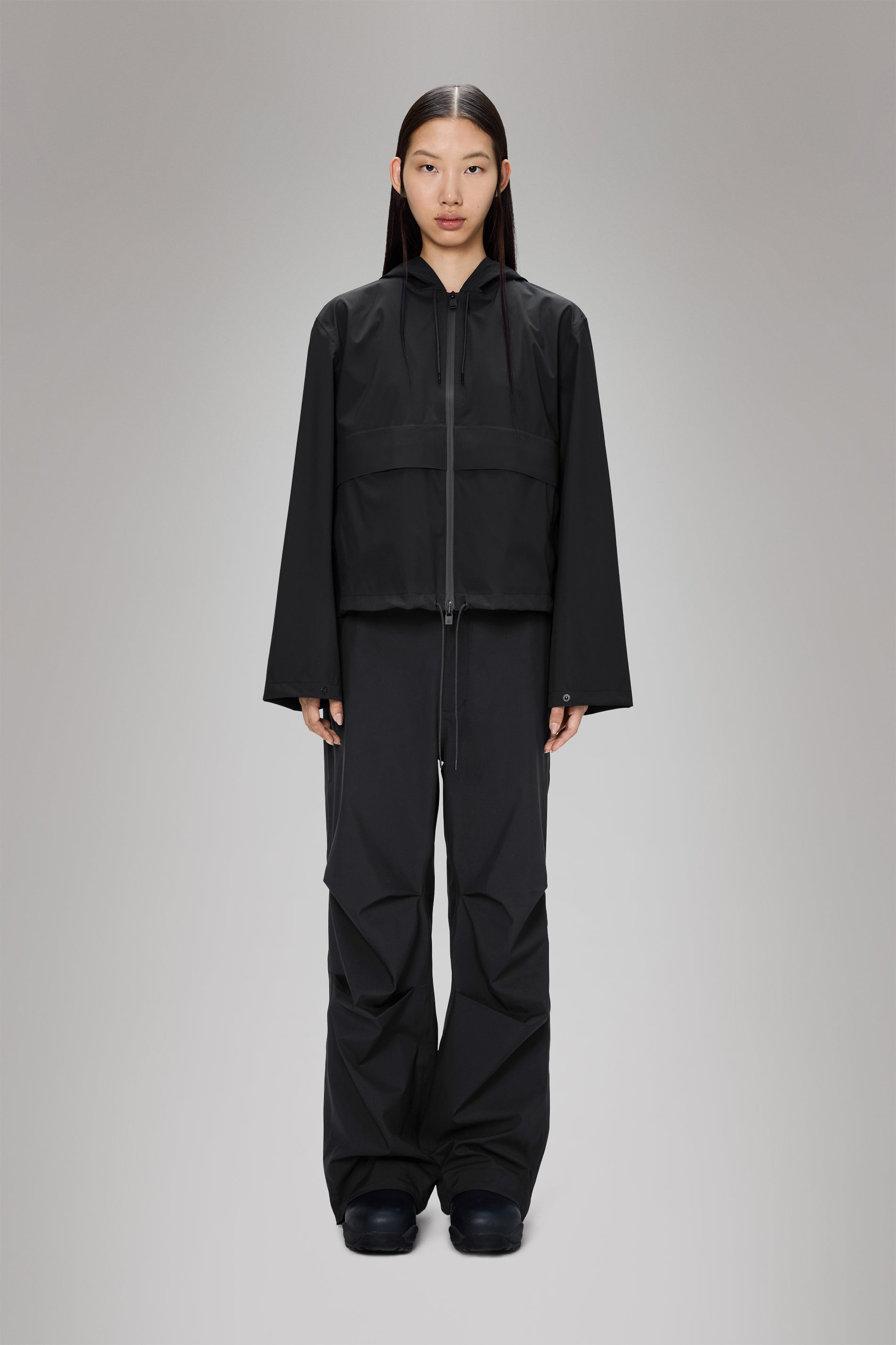 RAINS Suva Hardshell Short String W Jacket Black Jacket