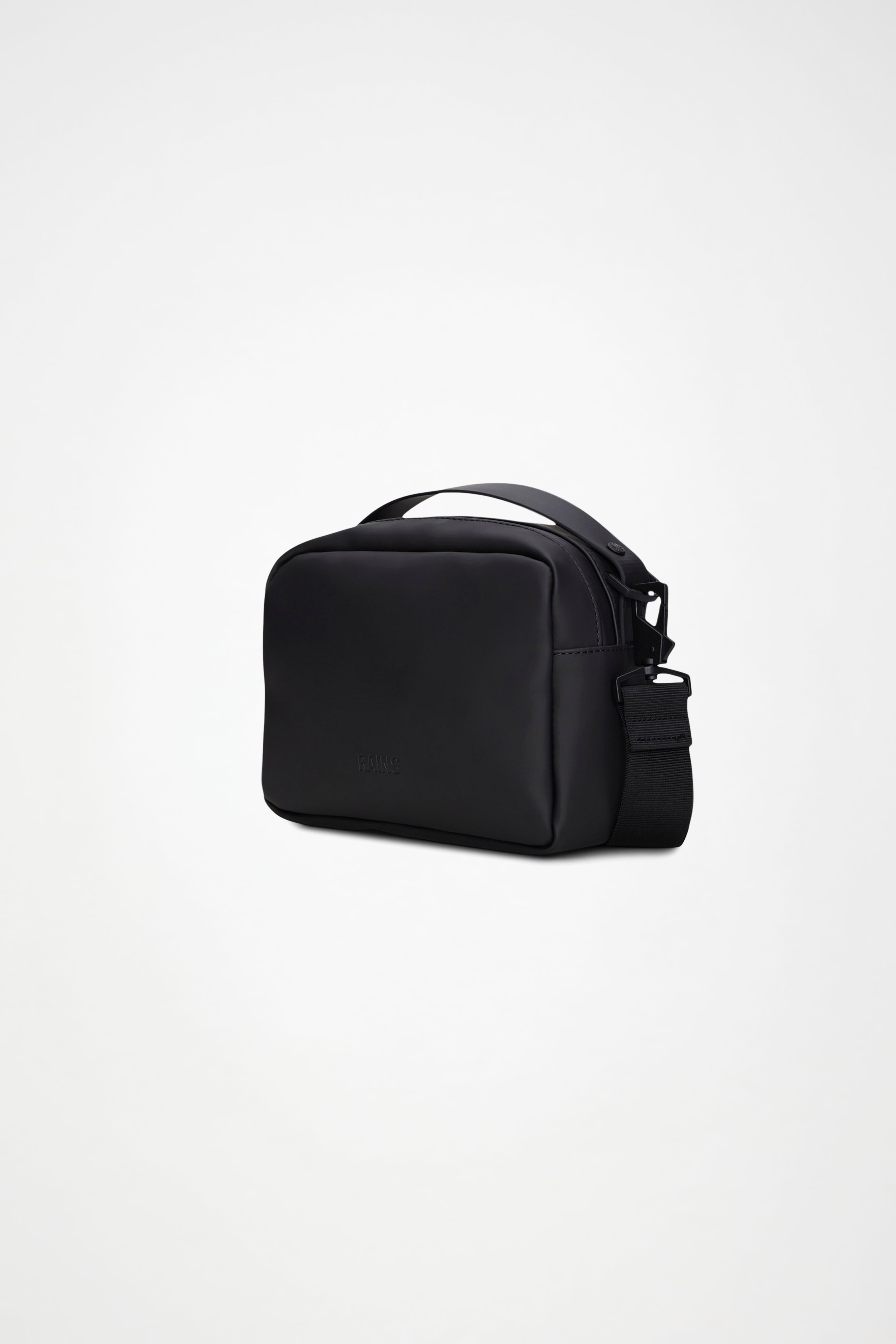 RAINS Box Bag Black Crossbody