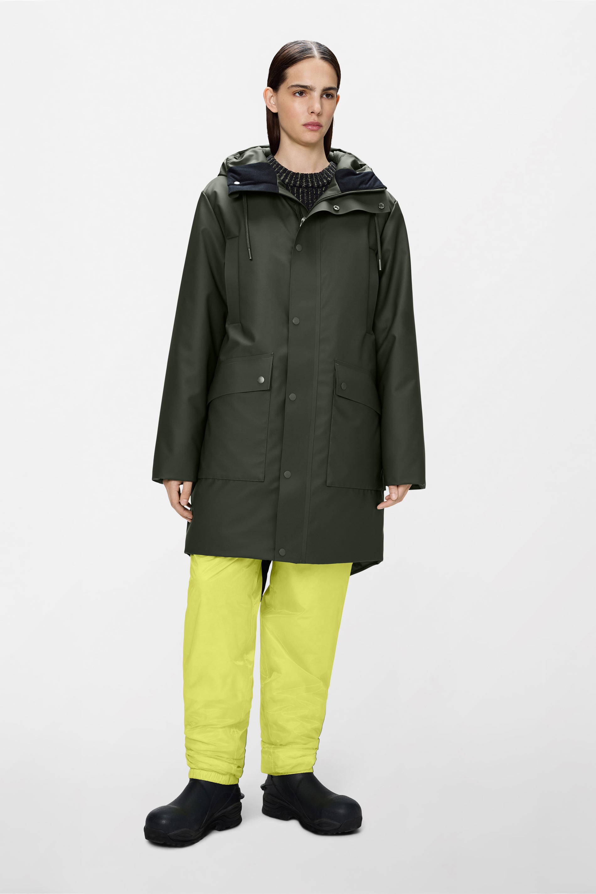 RAINS Nome Long Parka Green Jacket