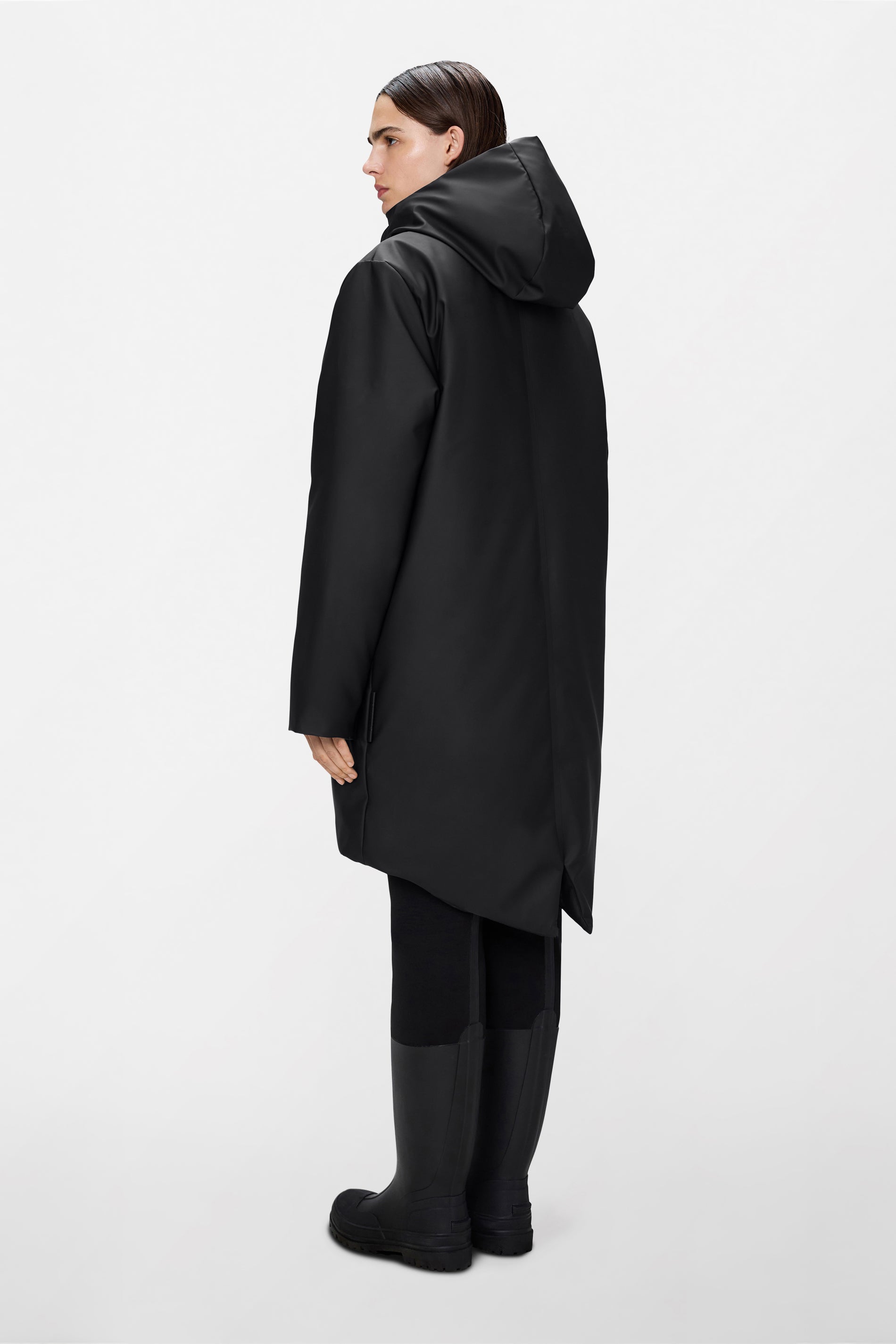 RAINS Nome Long Parka Black Jacket