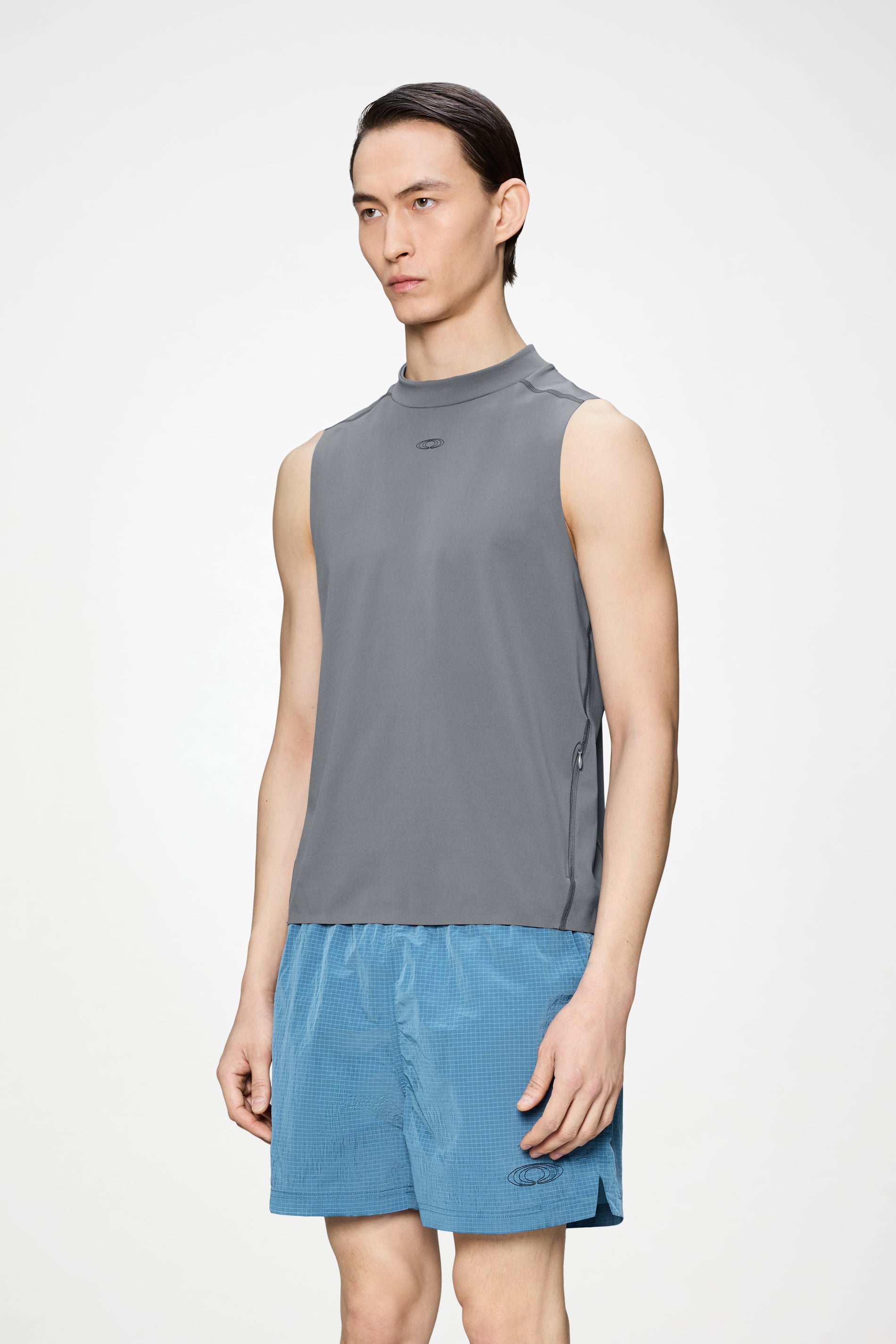 RAINS Warm Up Tank Top Shadow Short Sleeve