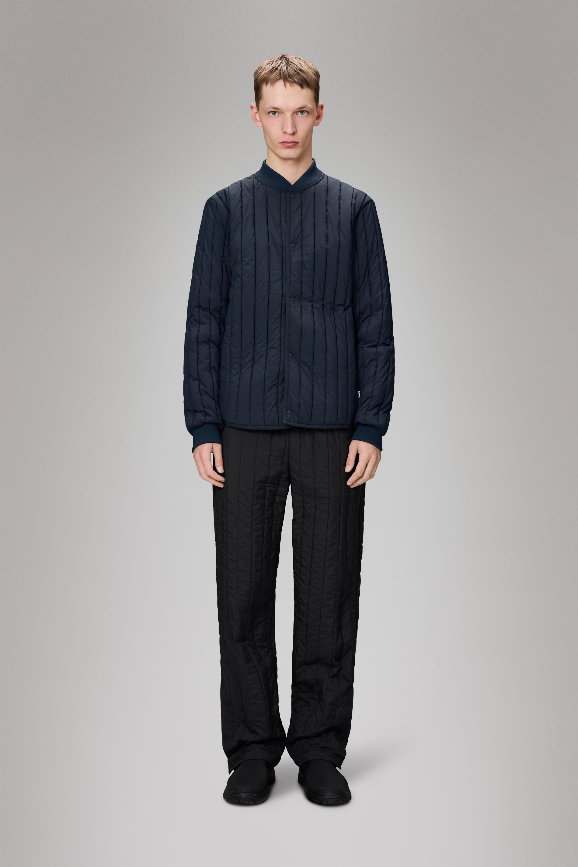 RAINS Banja Liner Bomber Jacket Navy Overshirt