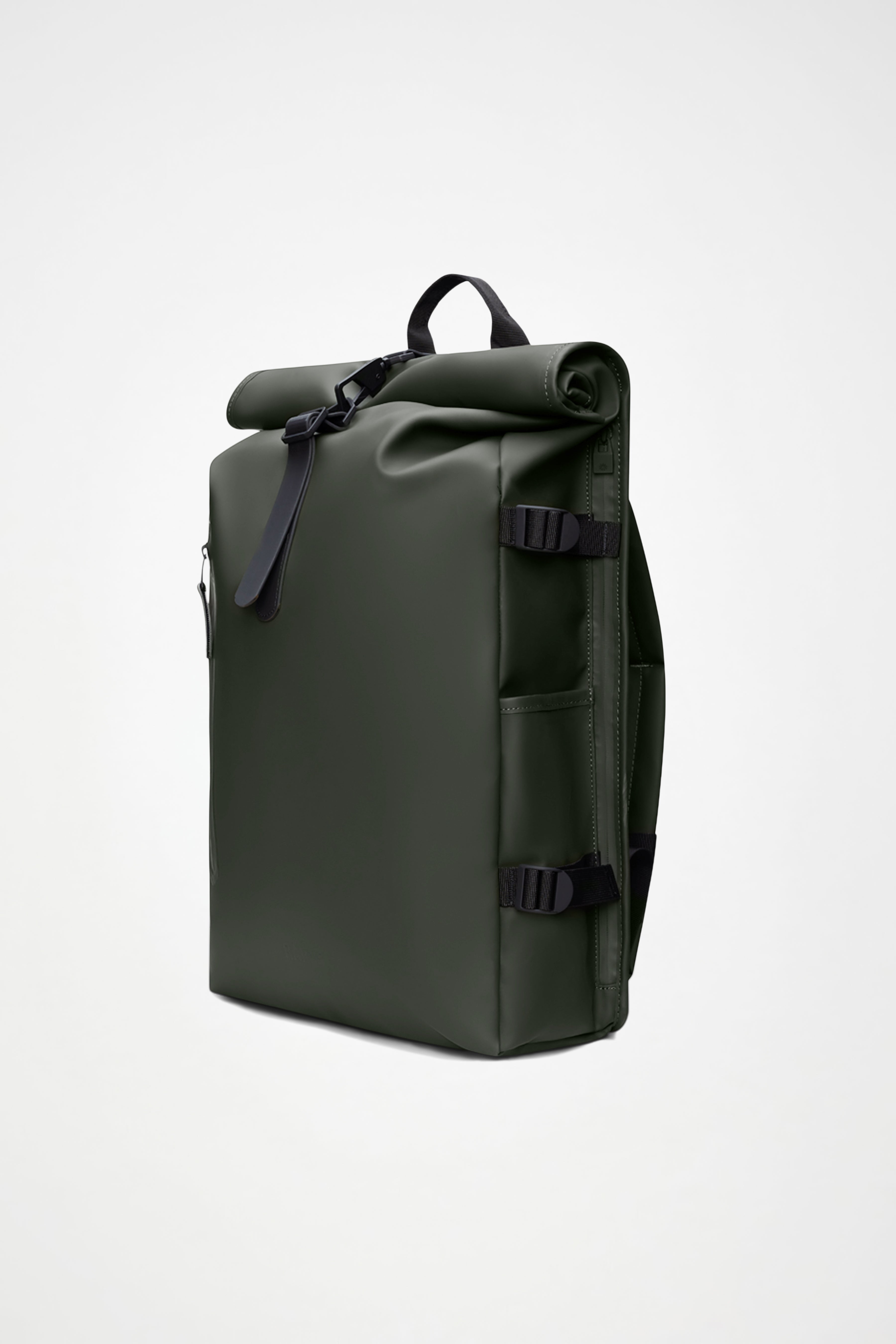 RAINS Rolltop Rucksack Large Green 23L H63 x D14 x W32 cm Backpack