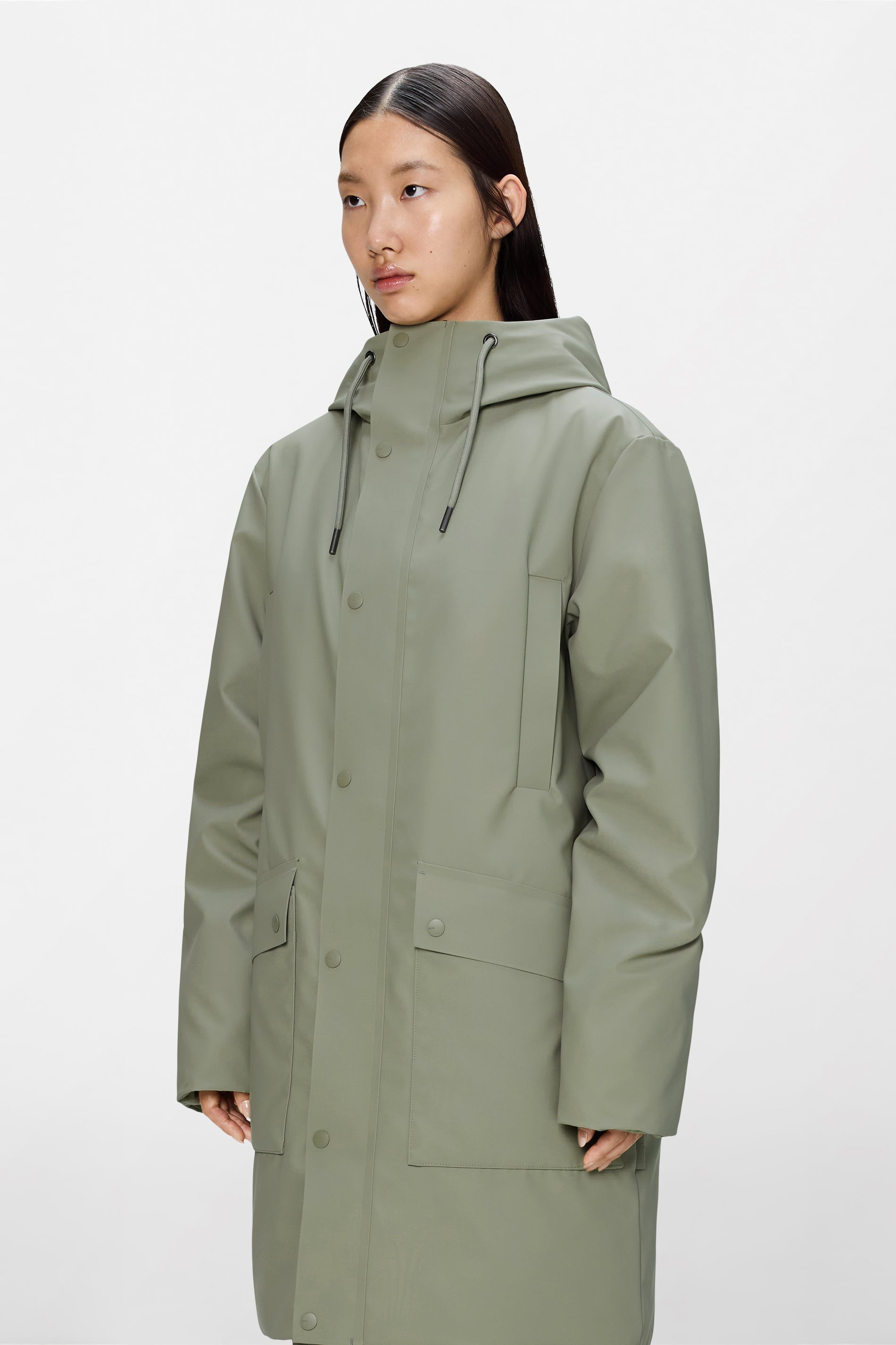 RAINS Nome Long Parka Drift Jacket