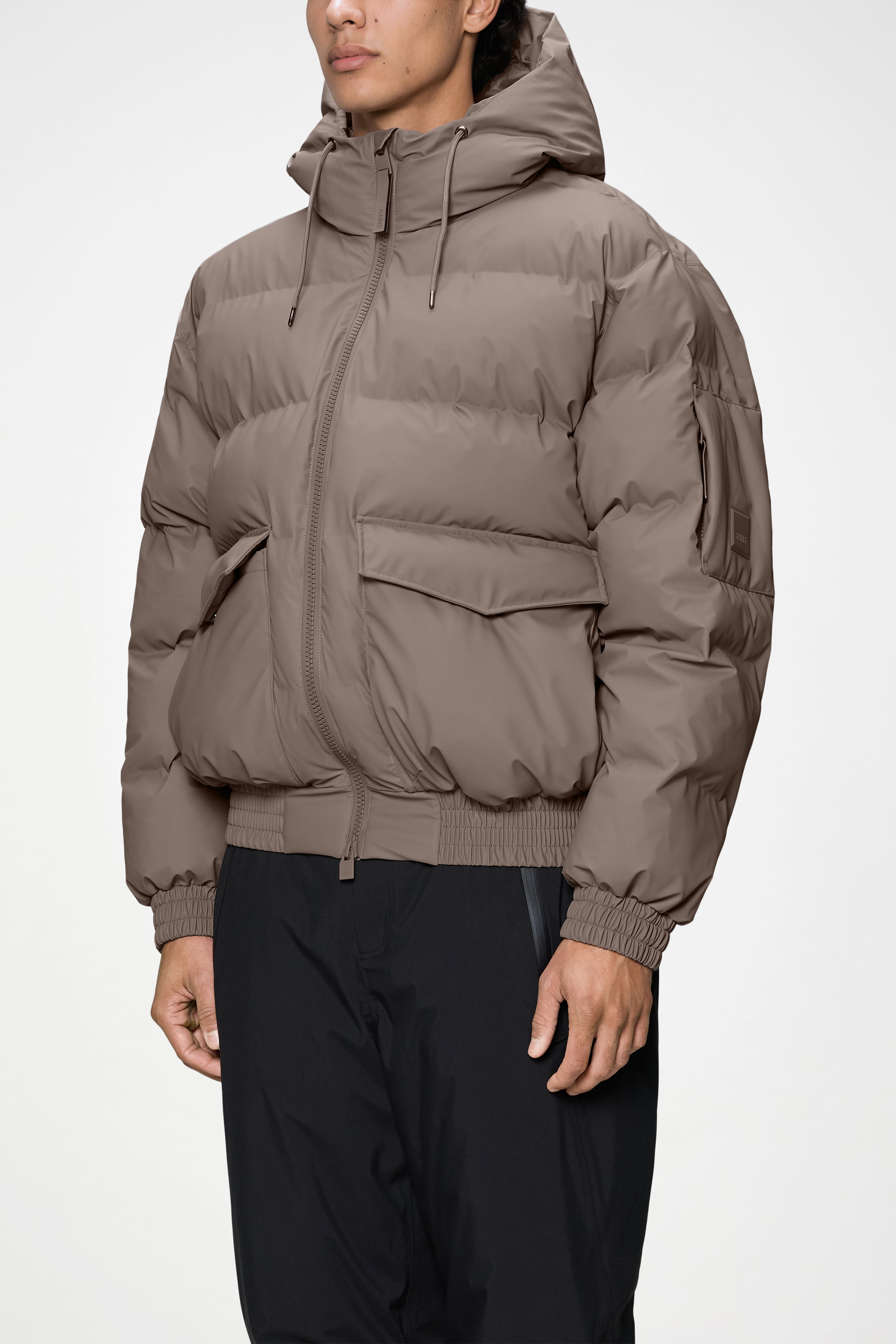 RAINS Alta Bomber Puffer Jacket Cinder Jacket