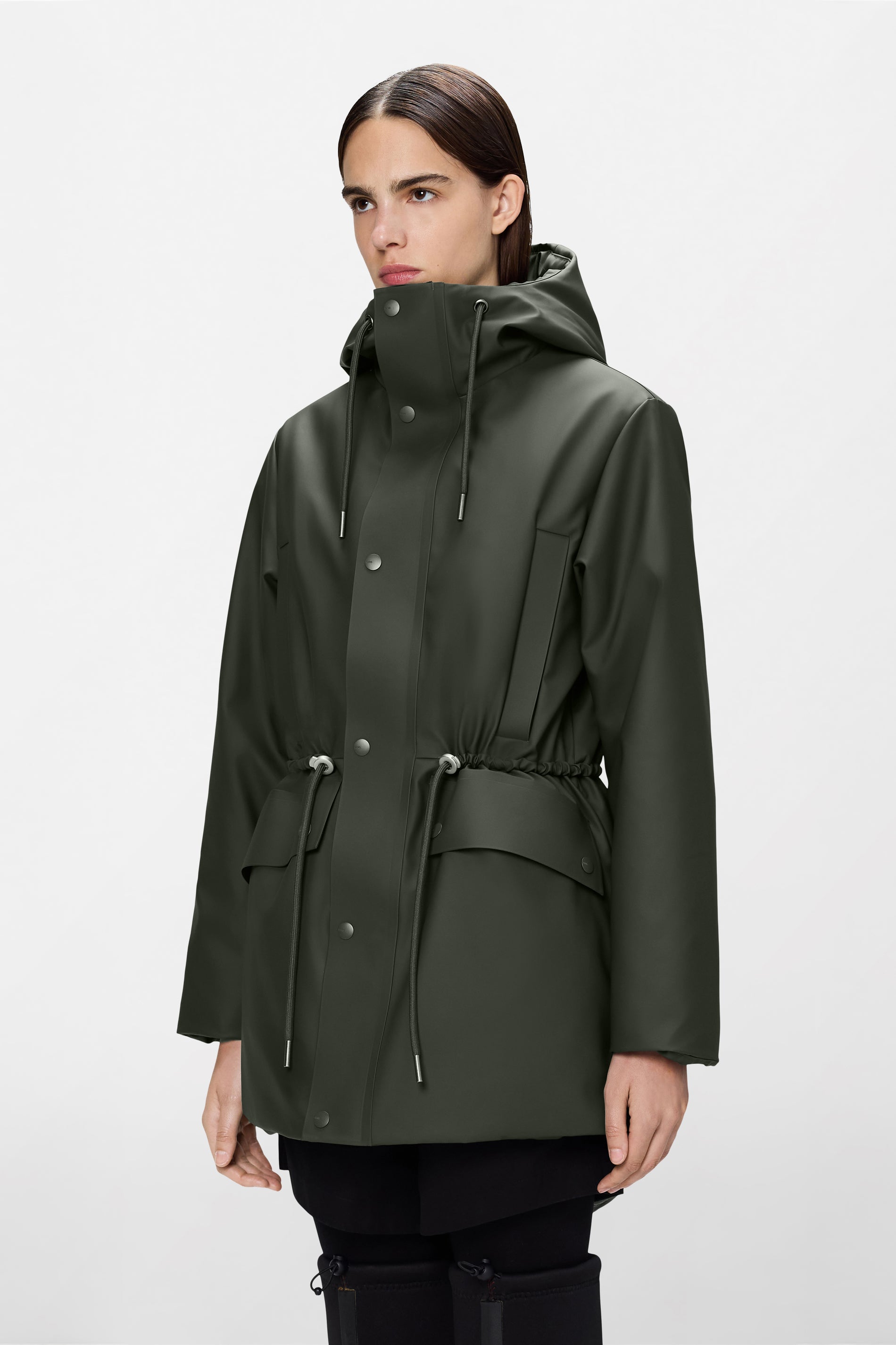 RAINS Nome String W Parka Green Jacket