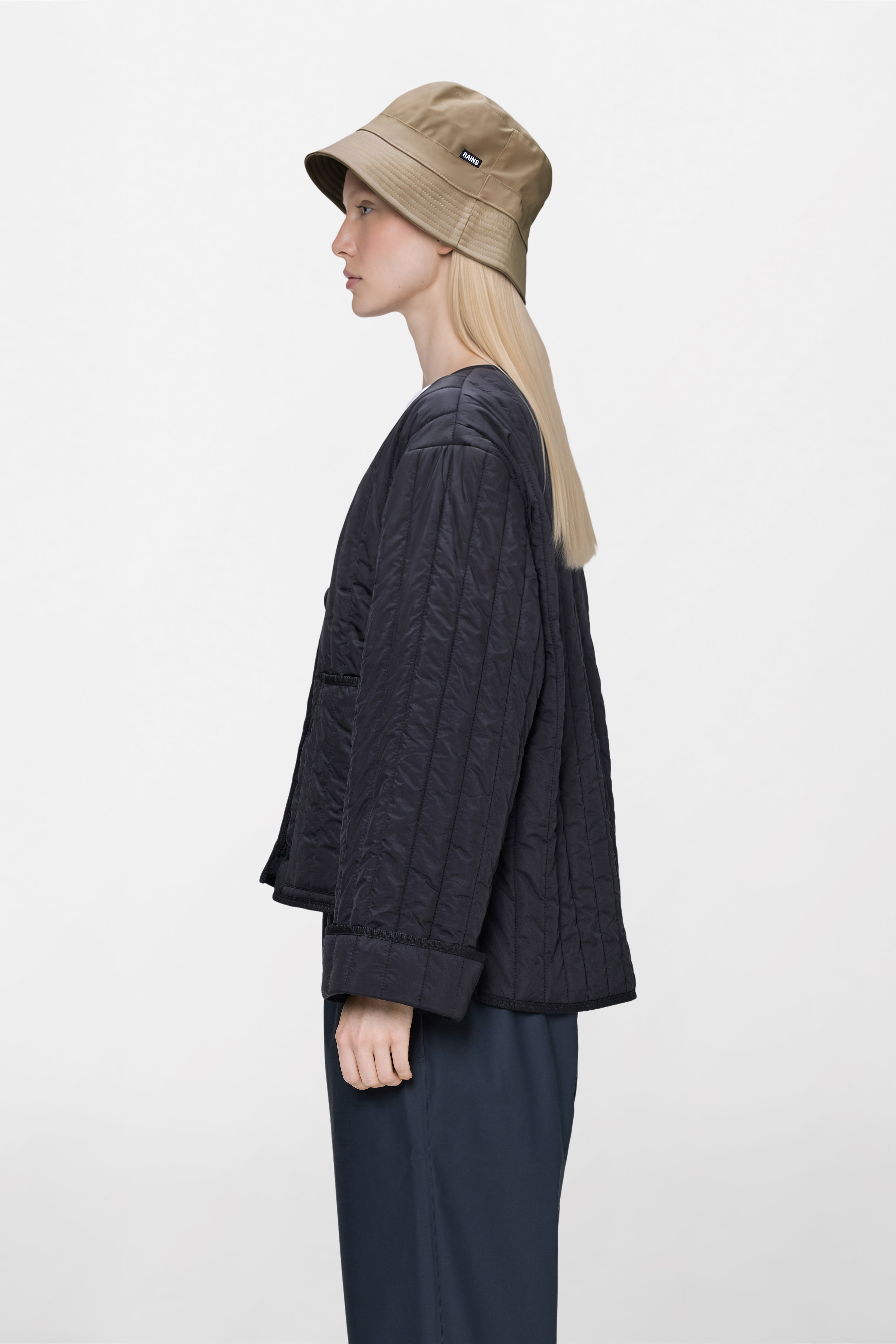 RAINS Bucket Hat Beige Headwear
