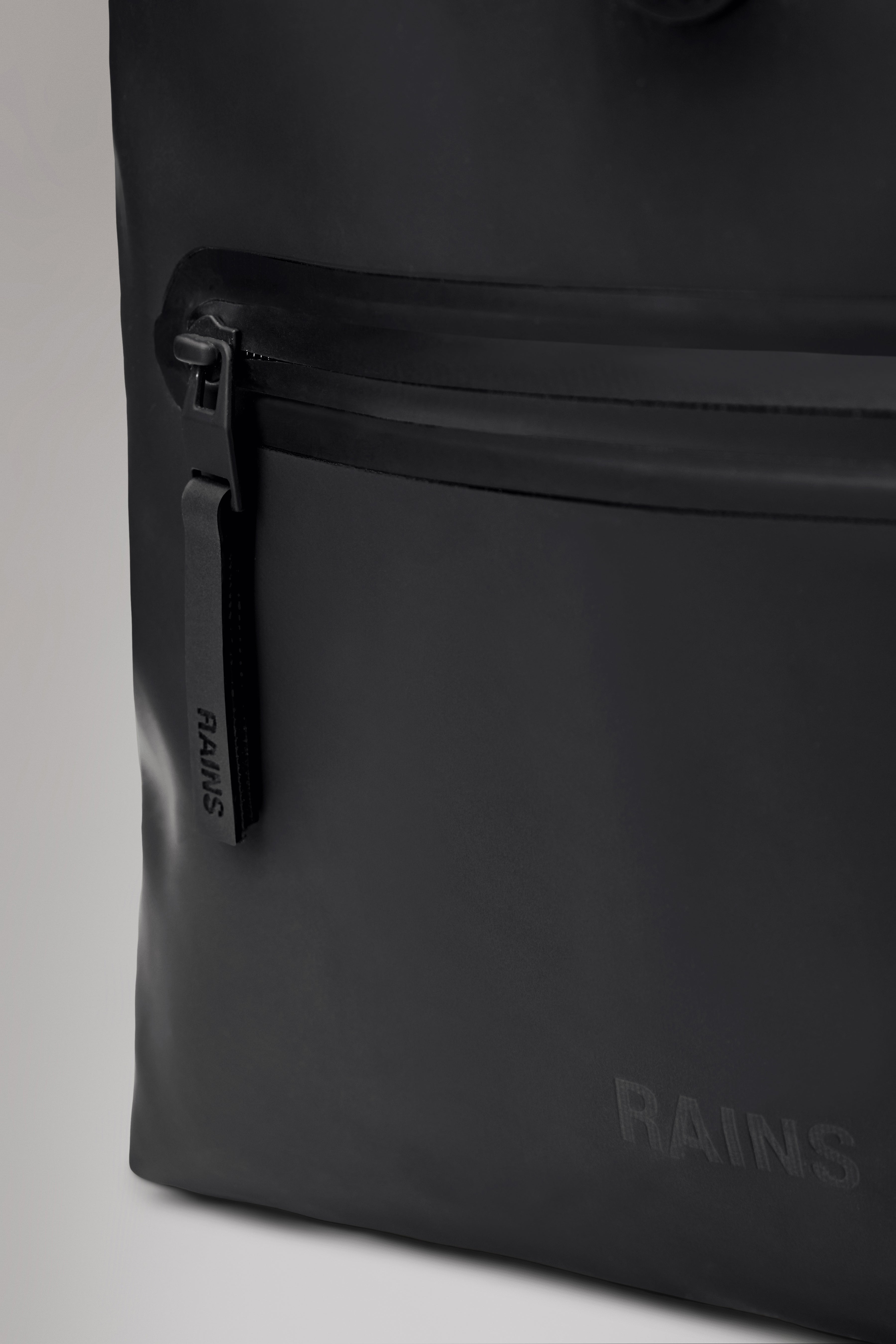 RAINS Rolltop Rucksack Black 17L H60 x D11 x W32 cm Backpack