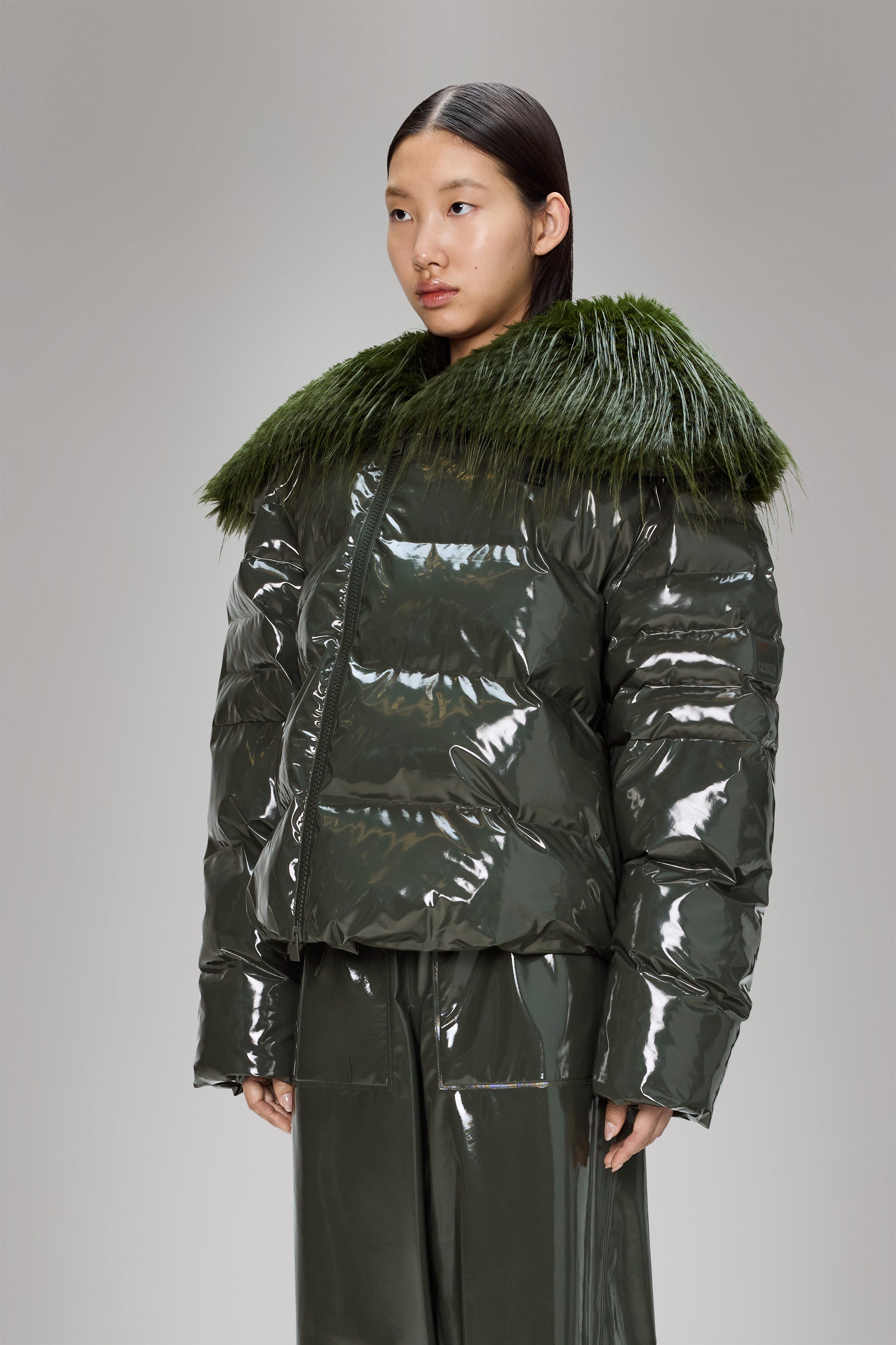 Rains Alta Vision Fleece Jacket Swamp Jacket