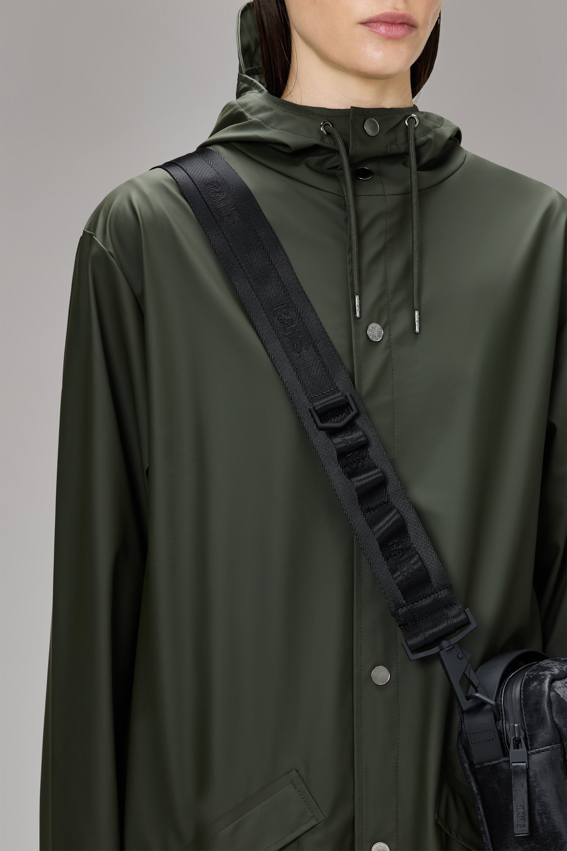 RAINS Crossbody Strap Black Strap