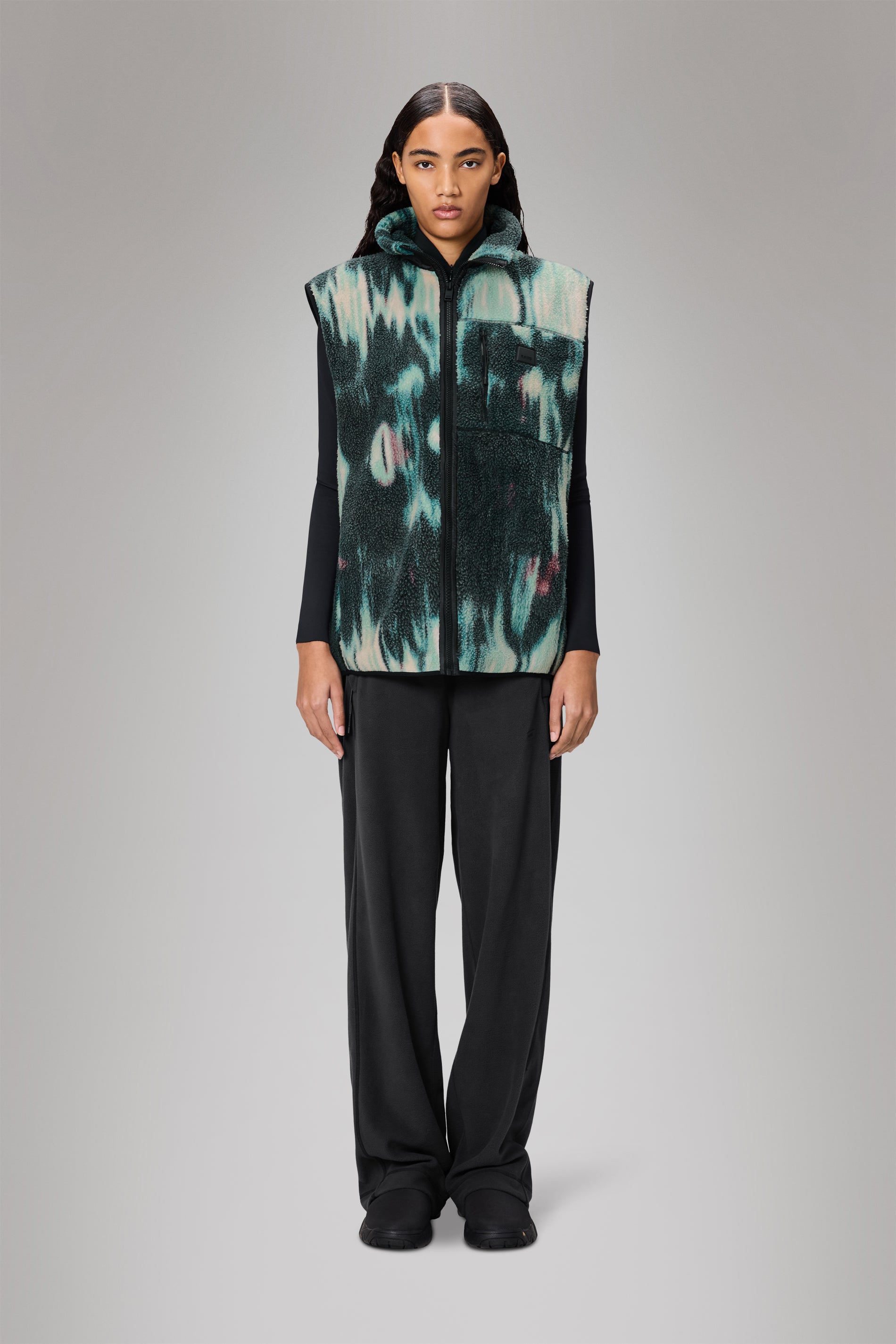 RAINS Yermo Fleece Vest Blur Vest