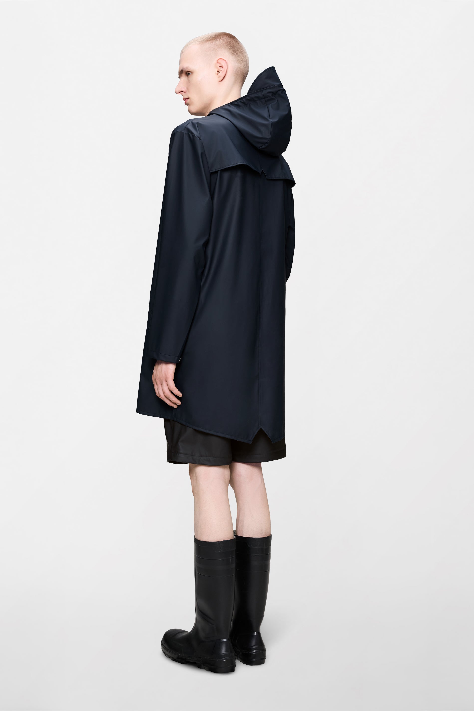 RAINS Long Jacket Navy Jacket