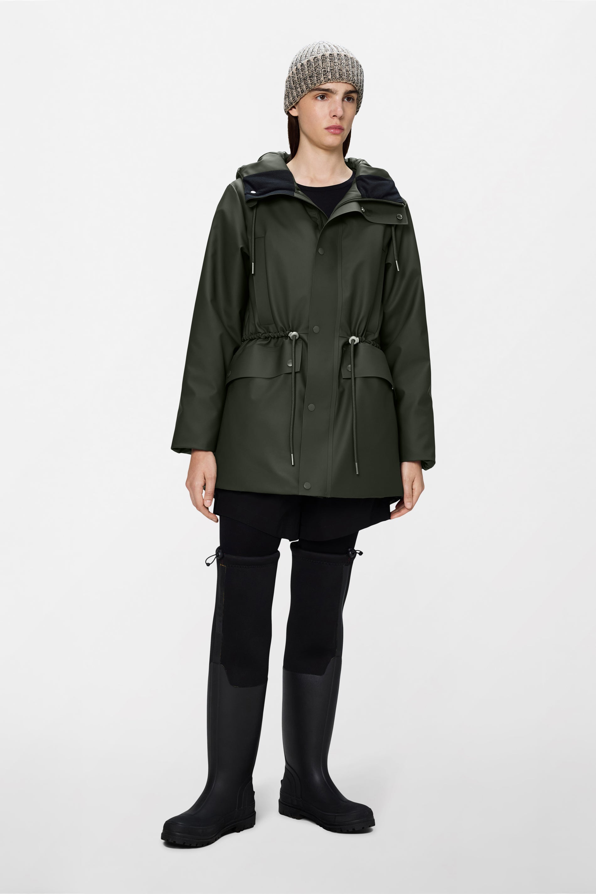 RAINS Nome String W Parka Green Jacket