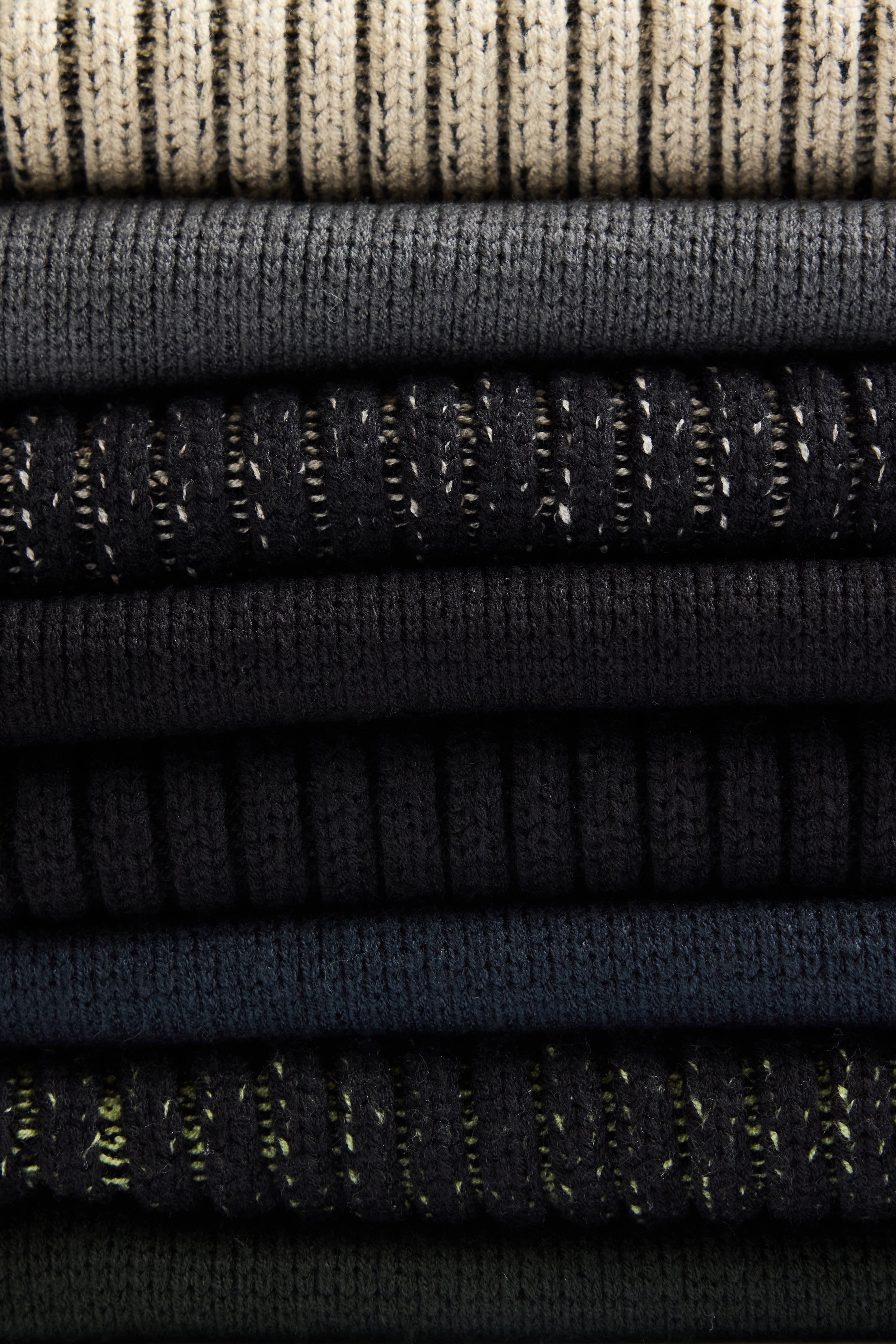 RAINS Sapa Half Zip Knit Black/Acid Long Sleeve