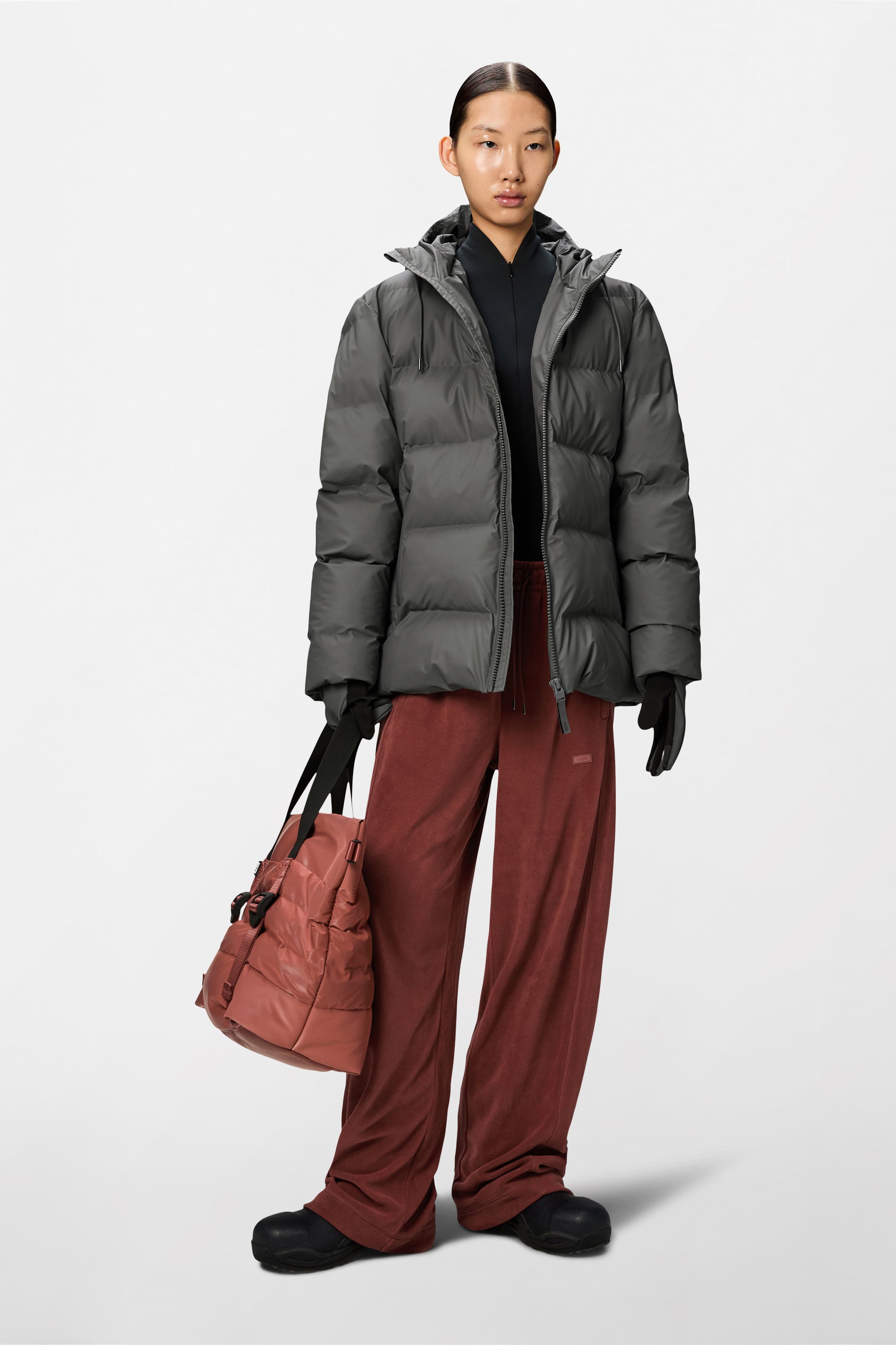 RAINS Alta Puffer Jacket Grey Jacket