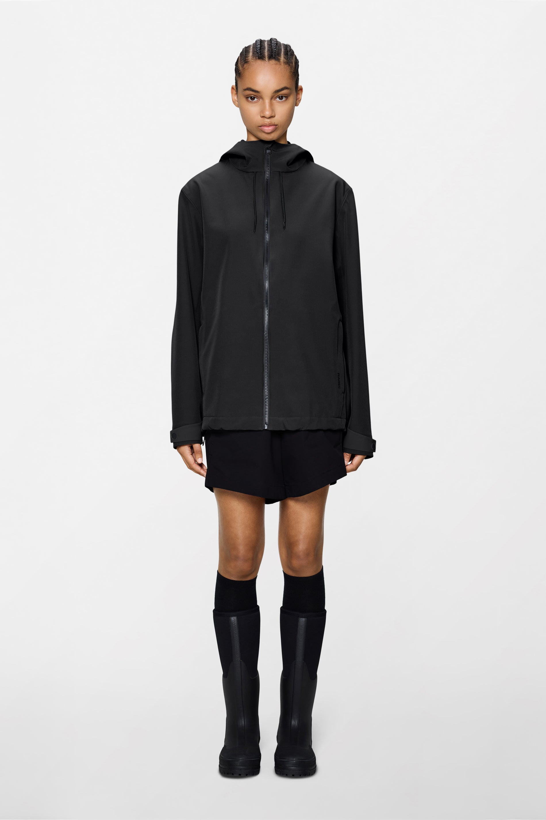 RAINS Suva Softshell Jacket Black Jacket