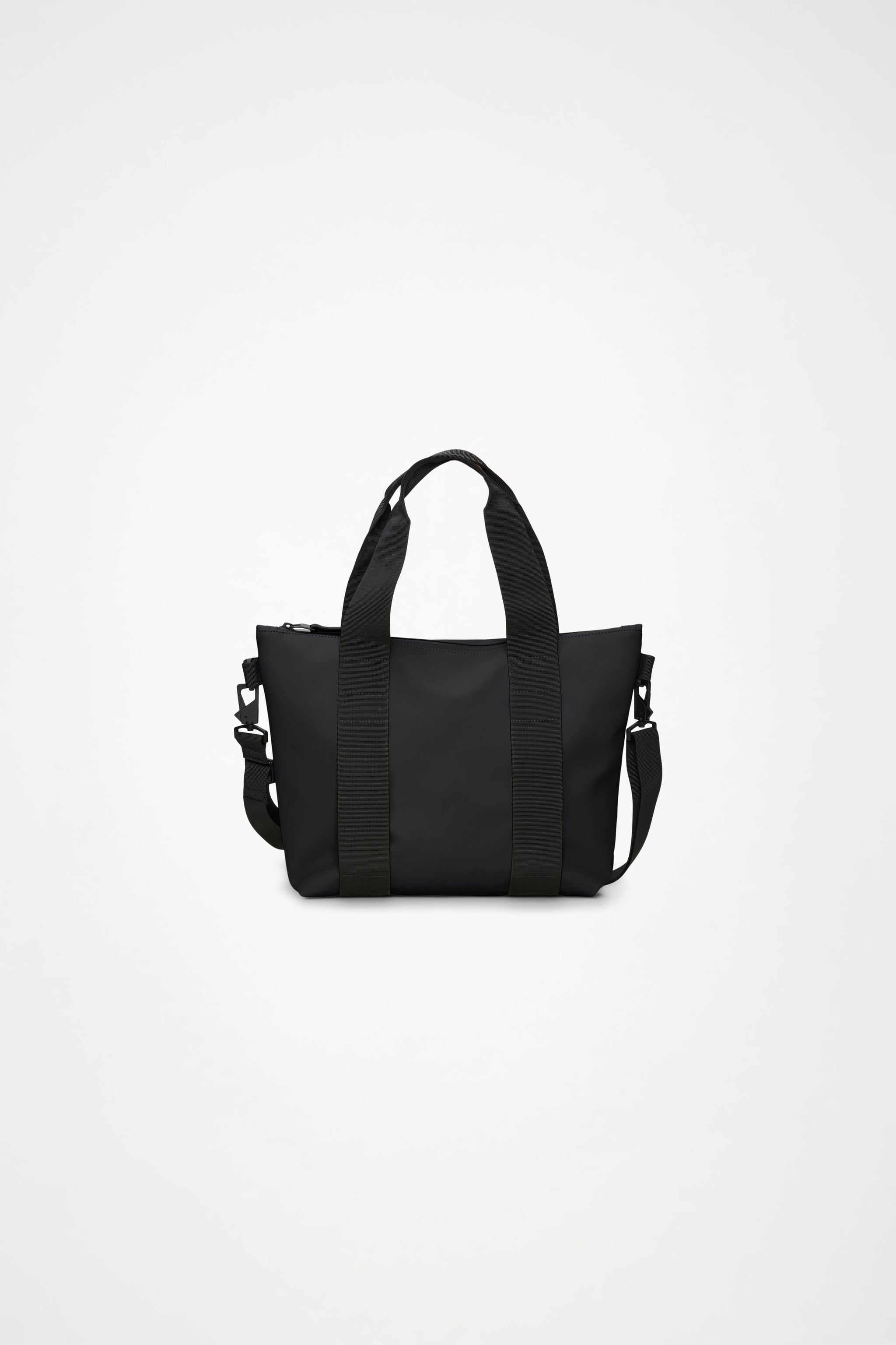 Rains Black Micro Tote Bag
