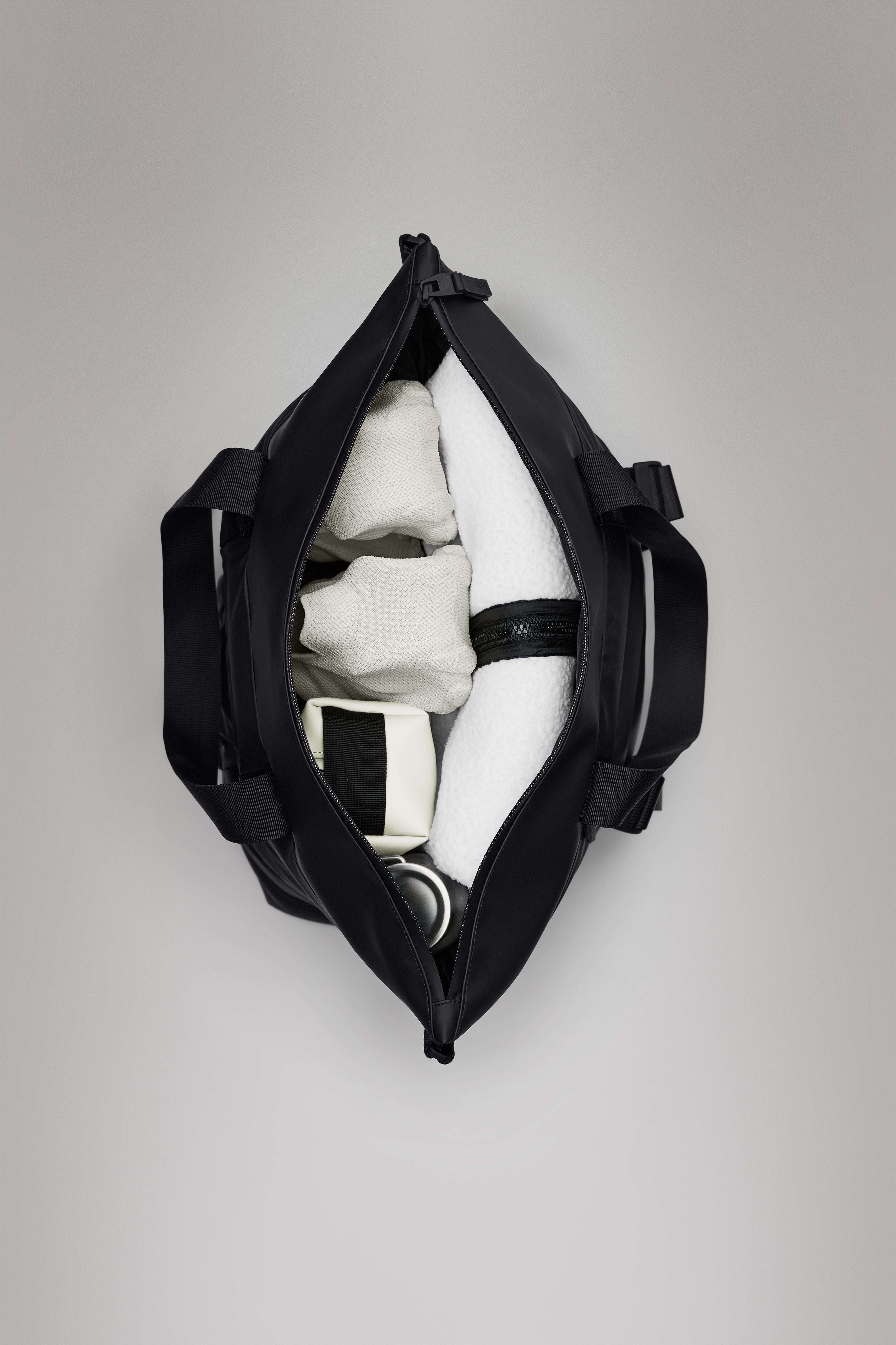 Rains Puffer Mix Tote Bag Mini Swamp 26L H39 x D16 x W42 cm Tote