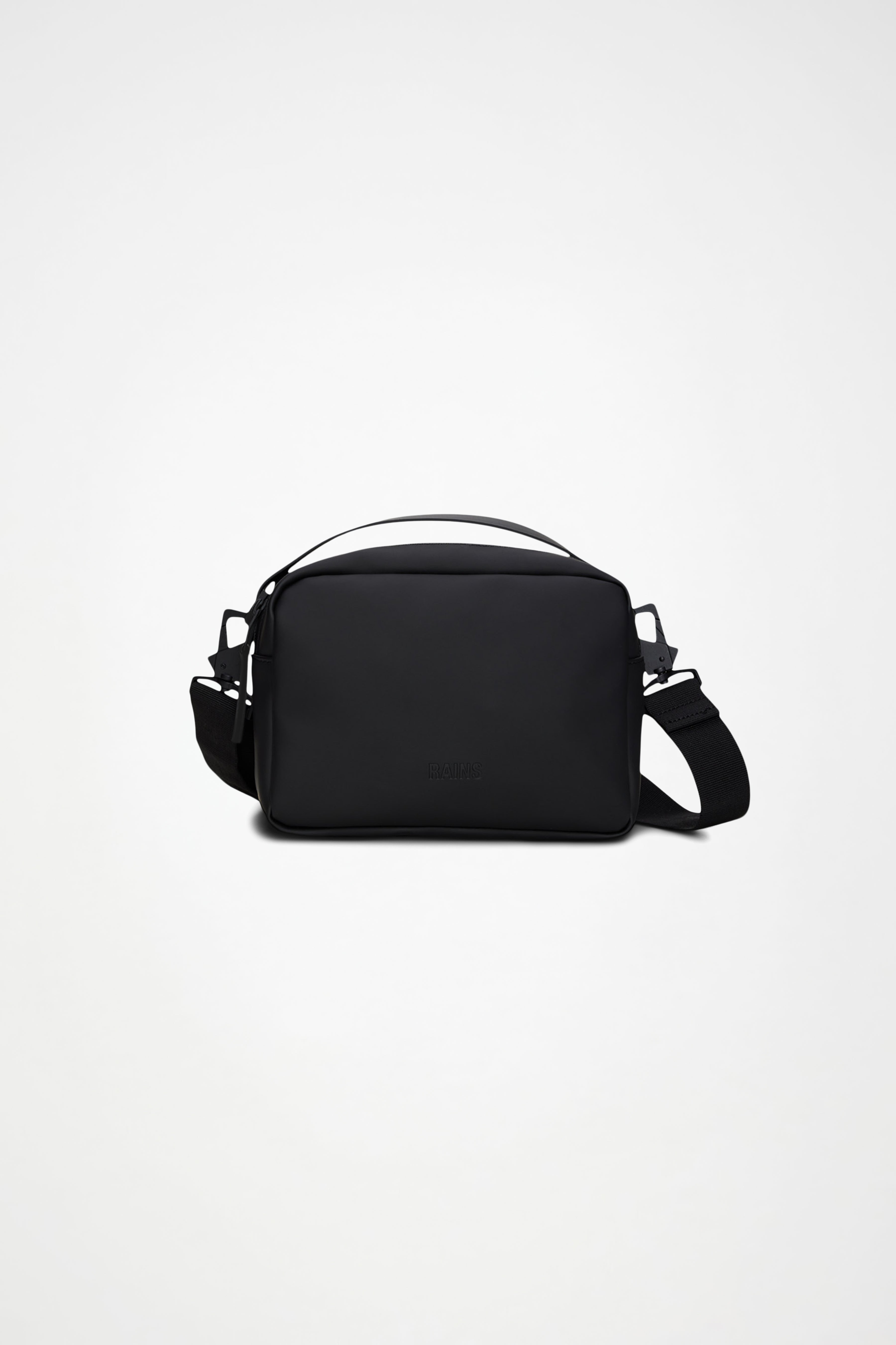 RAINS Box Bag Black Crossbody