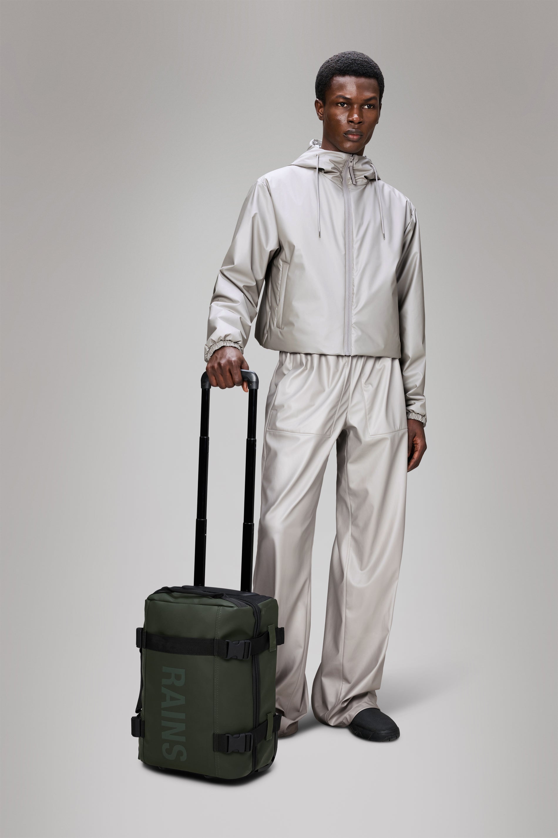 RAINS Texel Cabin Bag Mini Green Trolley