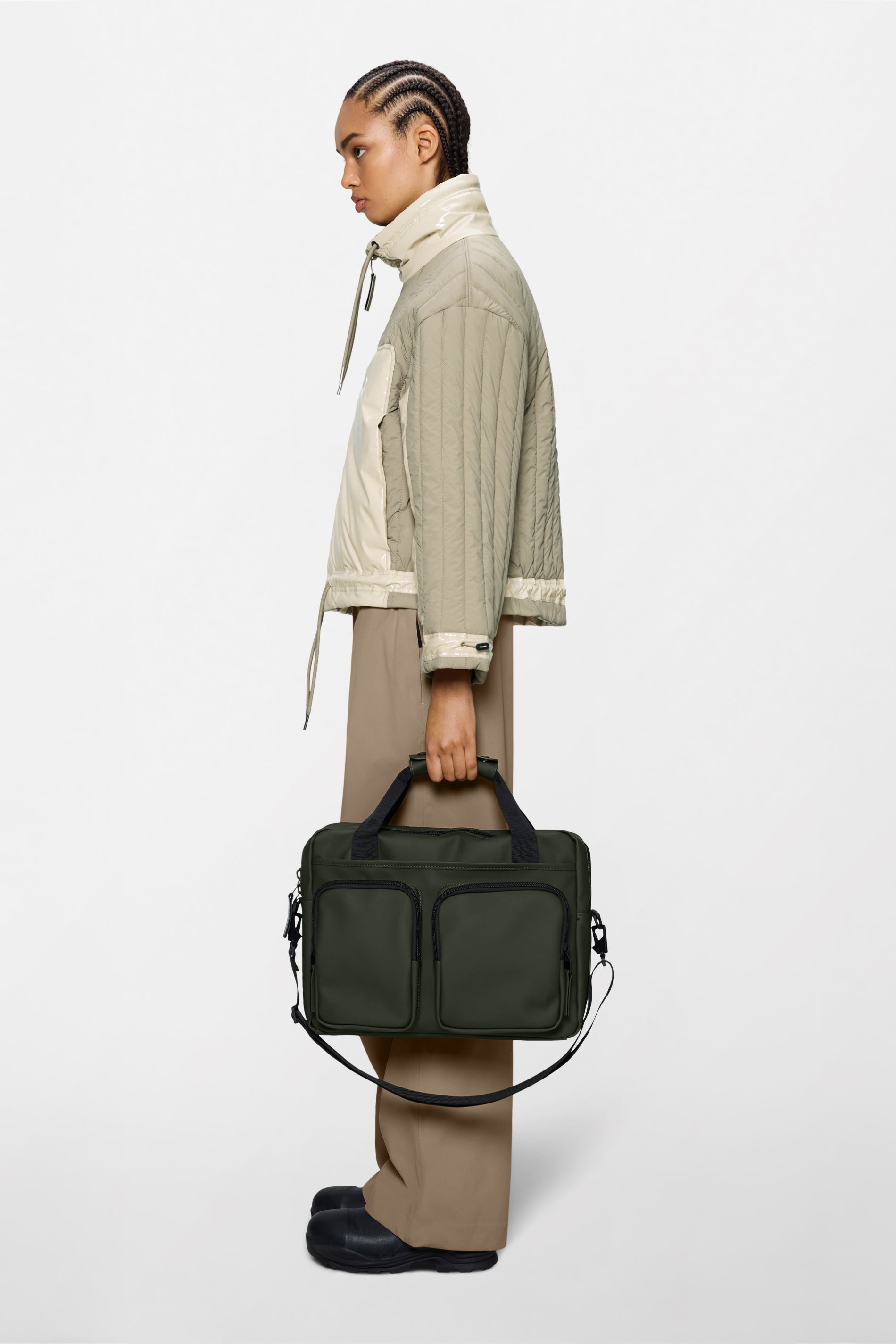 RAINS Texel Tech Bag Green 10L H30 x D9 x W39 cm Crossbody