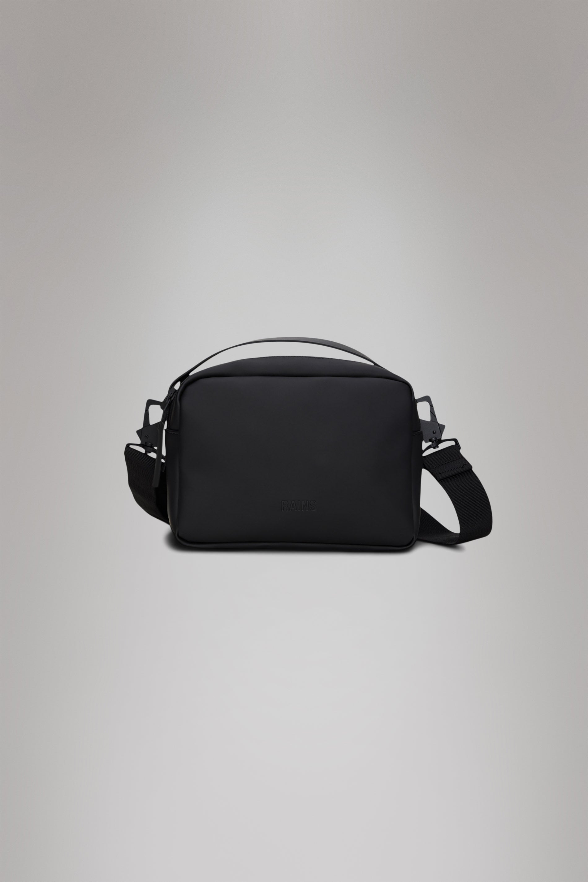 RAINS Box Bag Black Crossbody