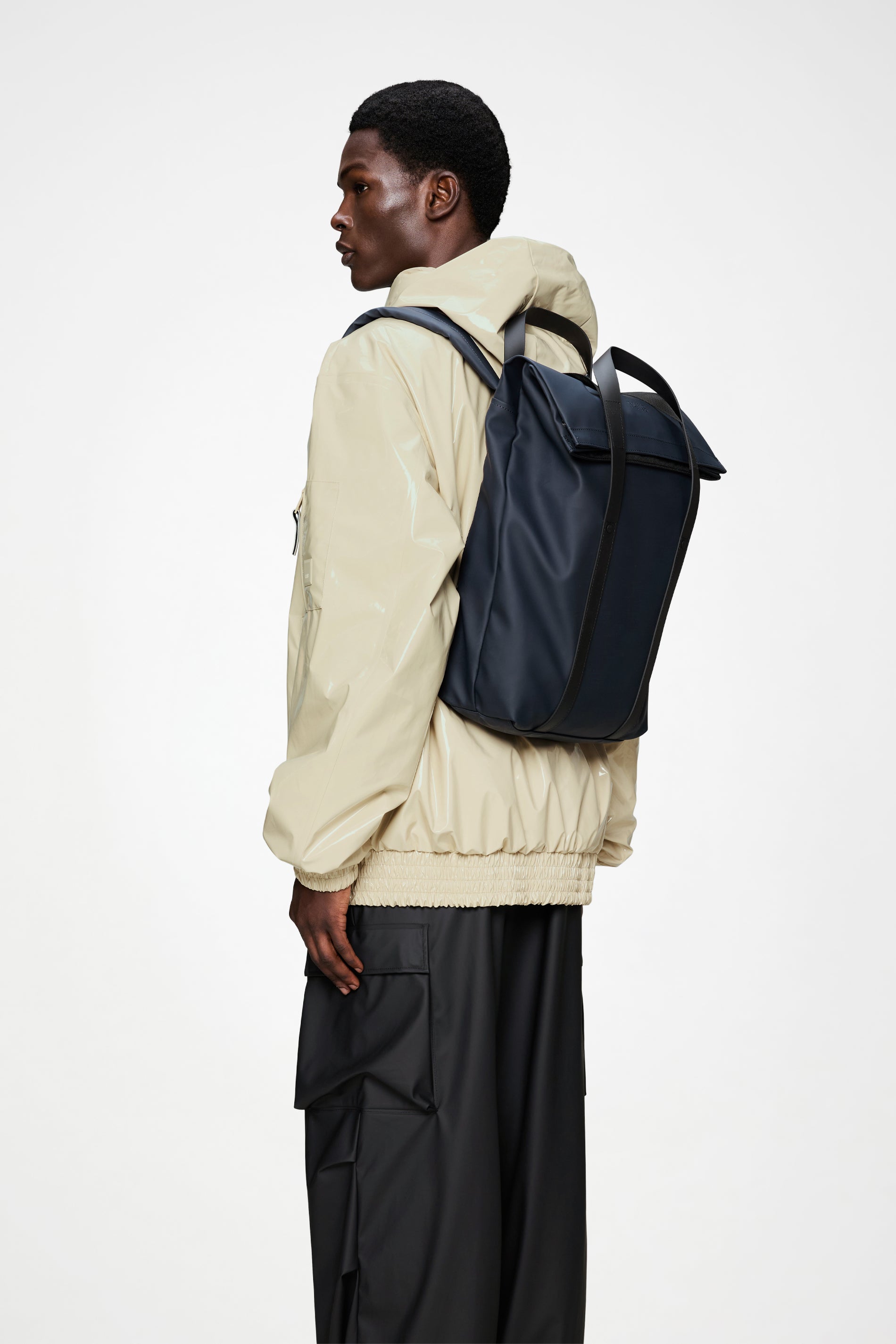 RAINS 2 Way Tote Backpack Navy 15L H58 x D12 x W33 cm Backpack