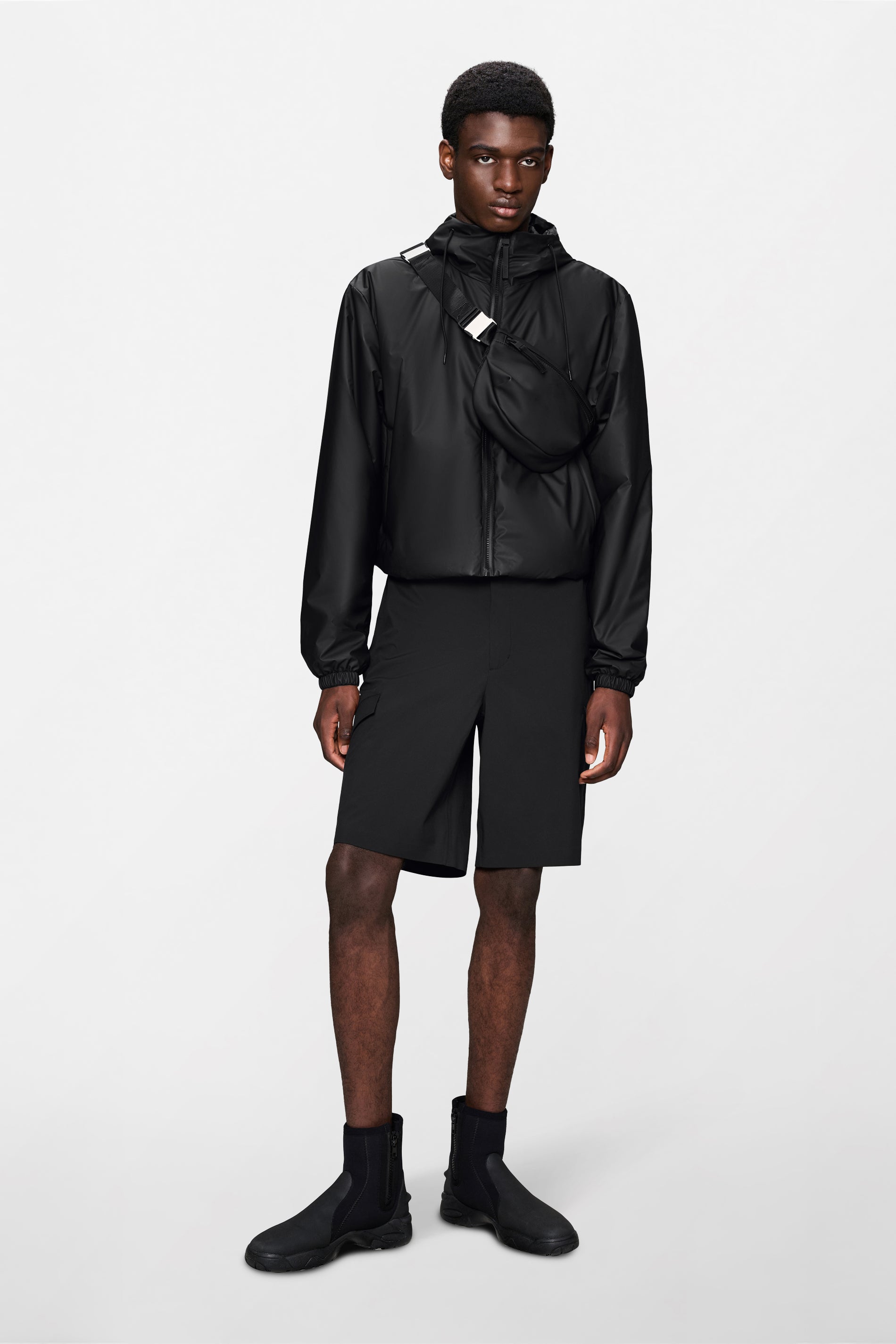 RAINS Lohja Short Insulated Jacket Black Jacket