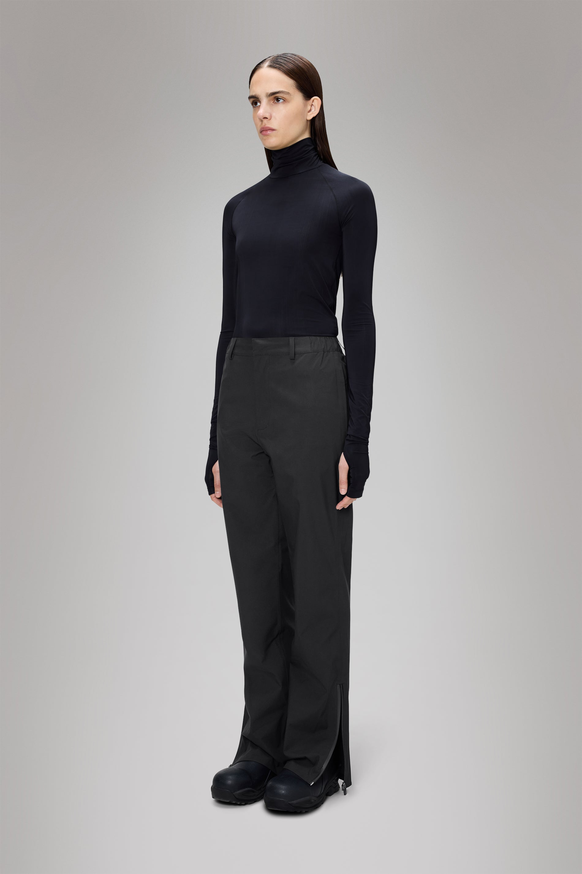 RAINS Suva Hardshell Pants Regular Black Pants