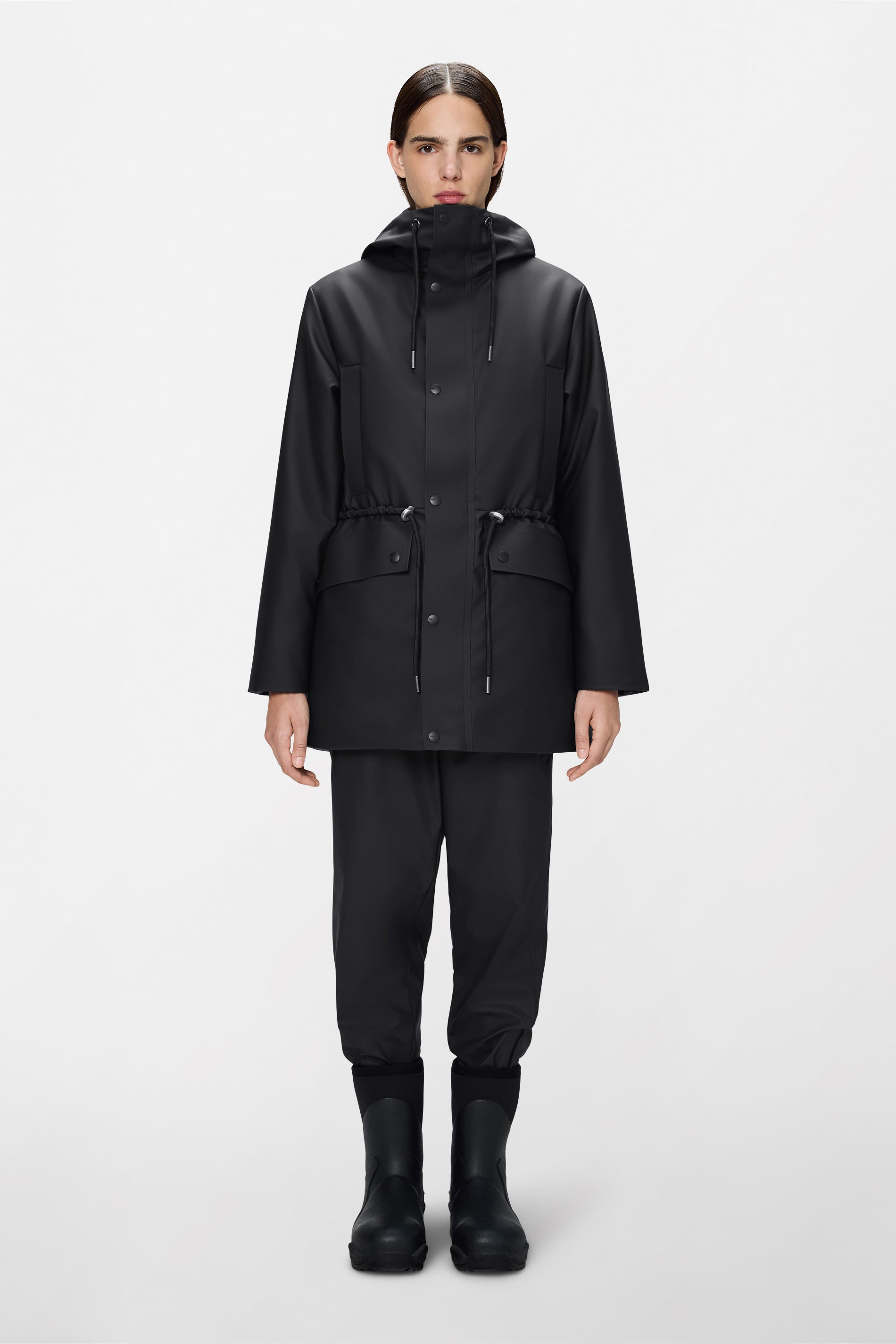 RAINS Nome String W Parka Black Jacket