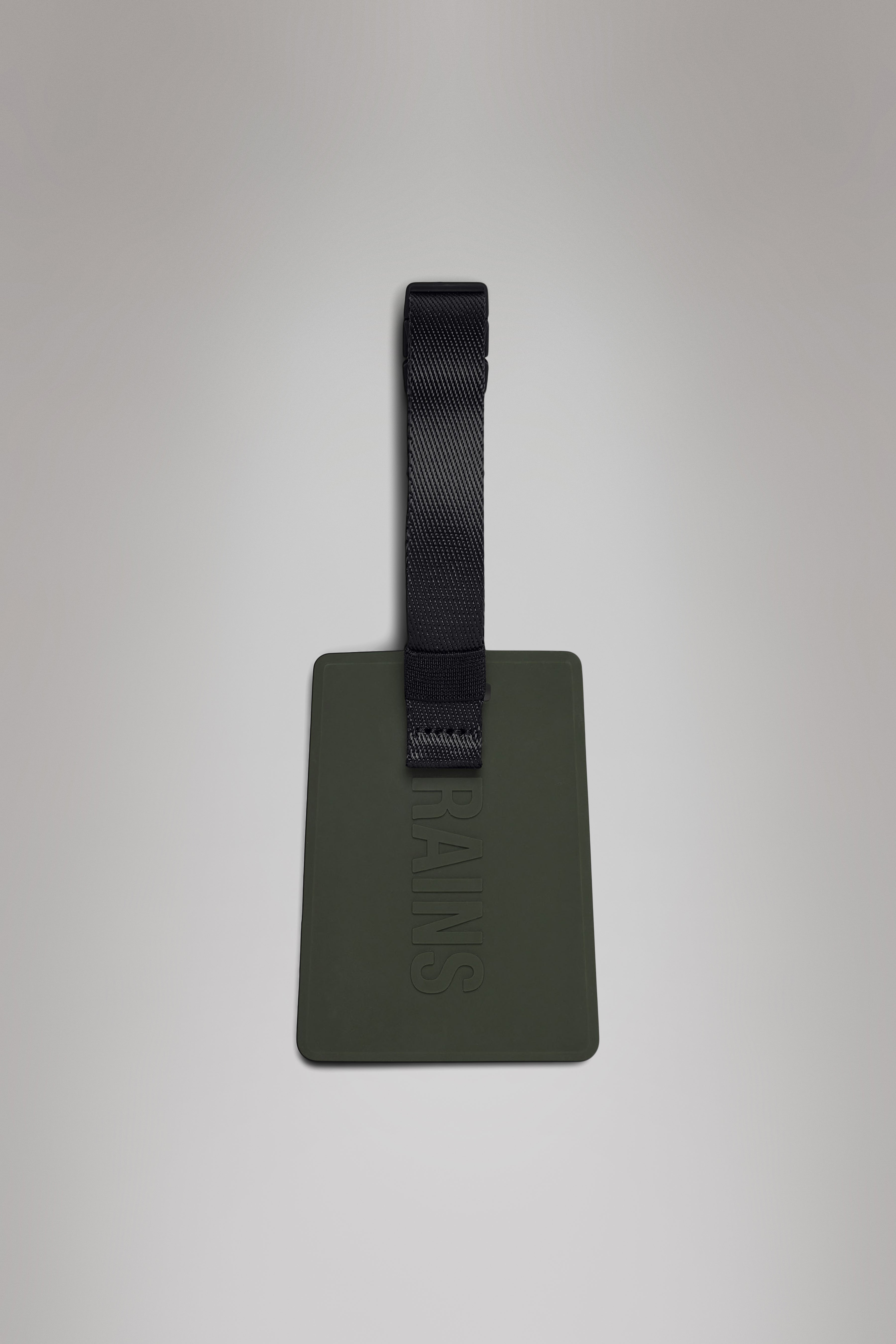 RAINS Travel Tag Green Name Tag