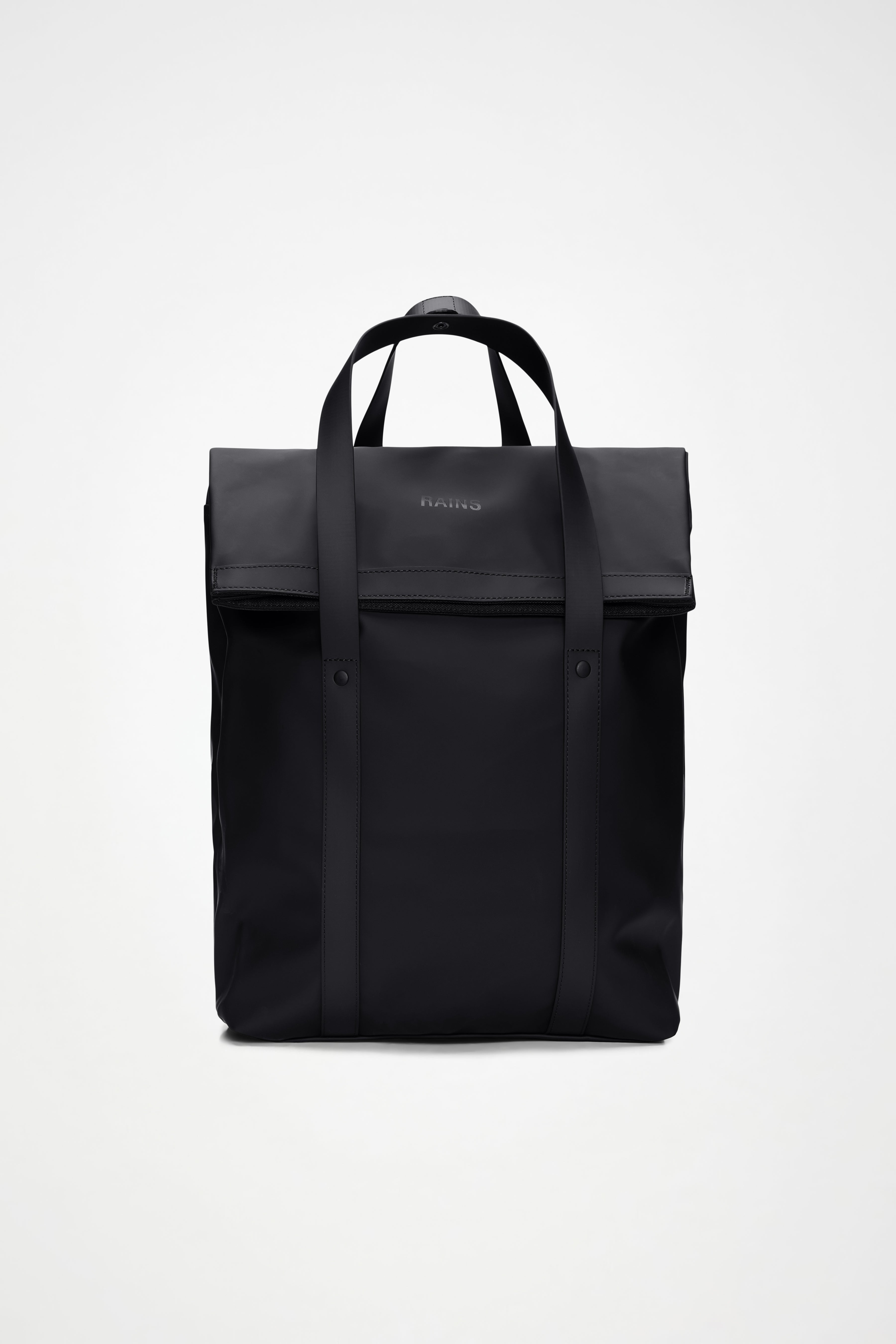 RAINS 2 Way Tote Backpack Black 15L H58 x D12 x W33 cm Backpack