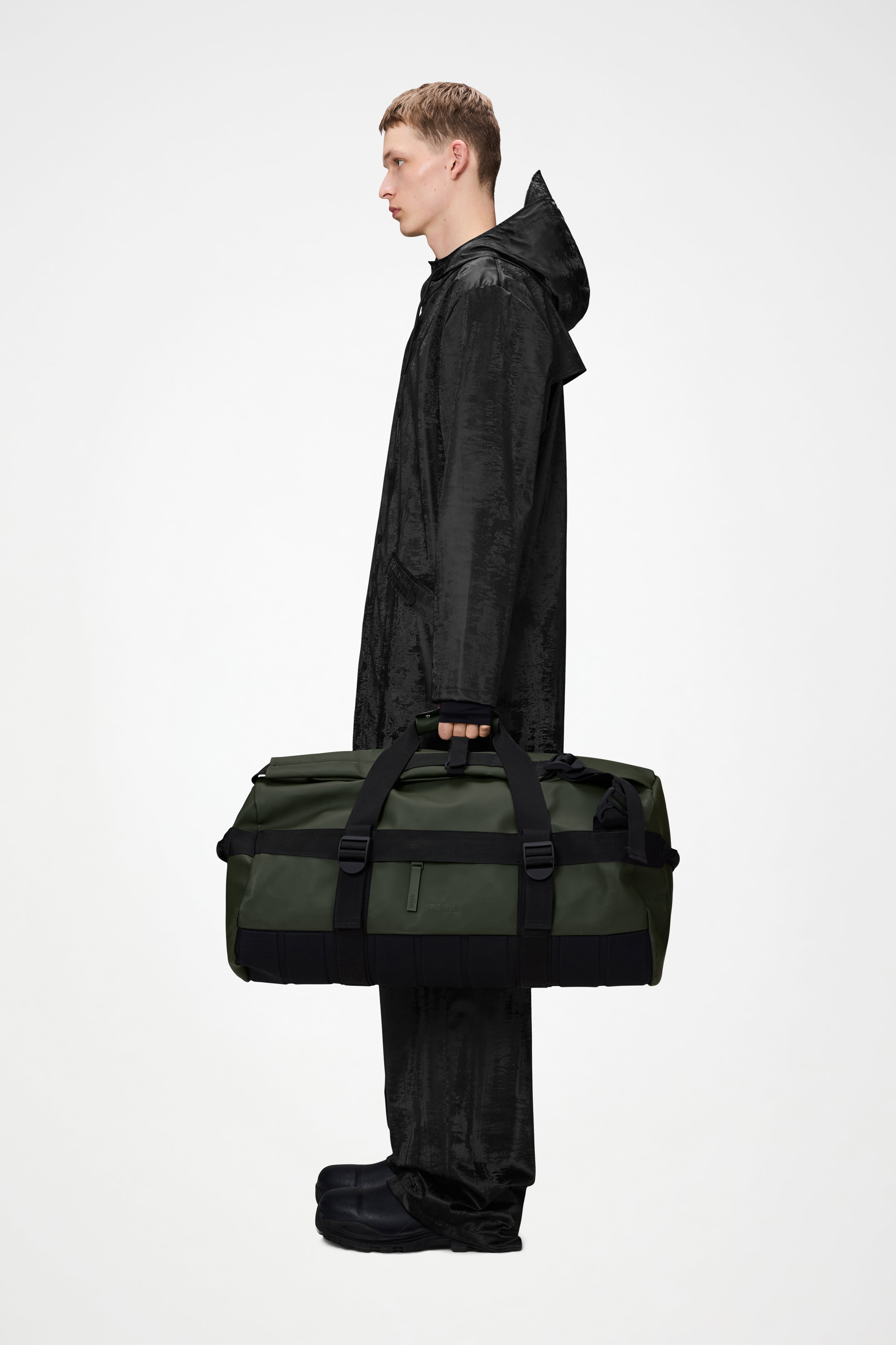 RAINS Texel Duffel Bag Small Green Duffel