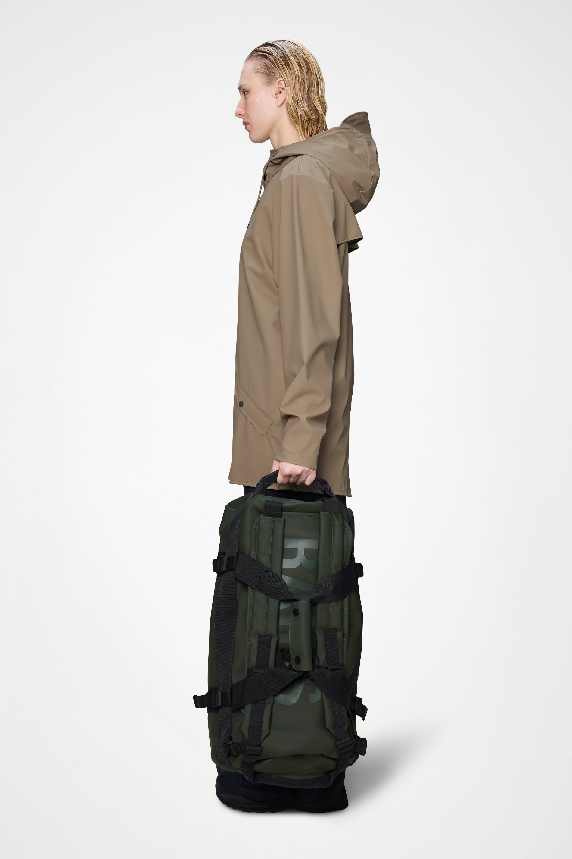 RAINS Texel Duffel Bag Small Green Duffel