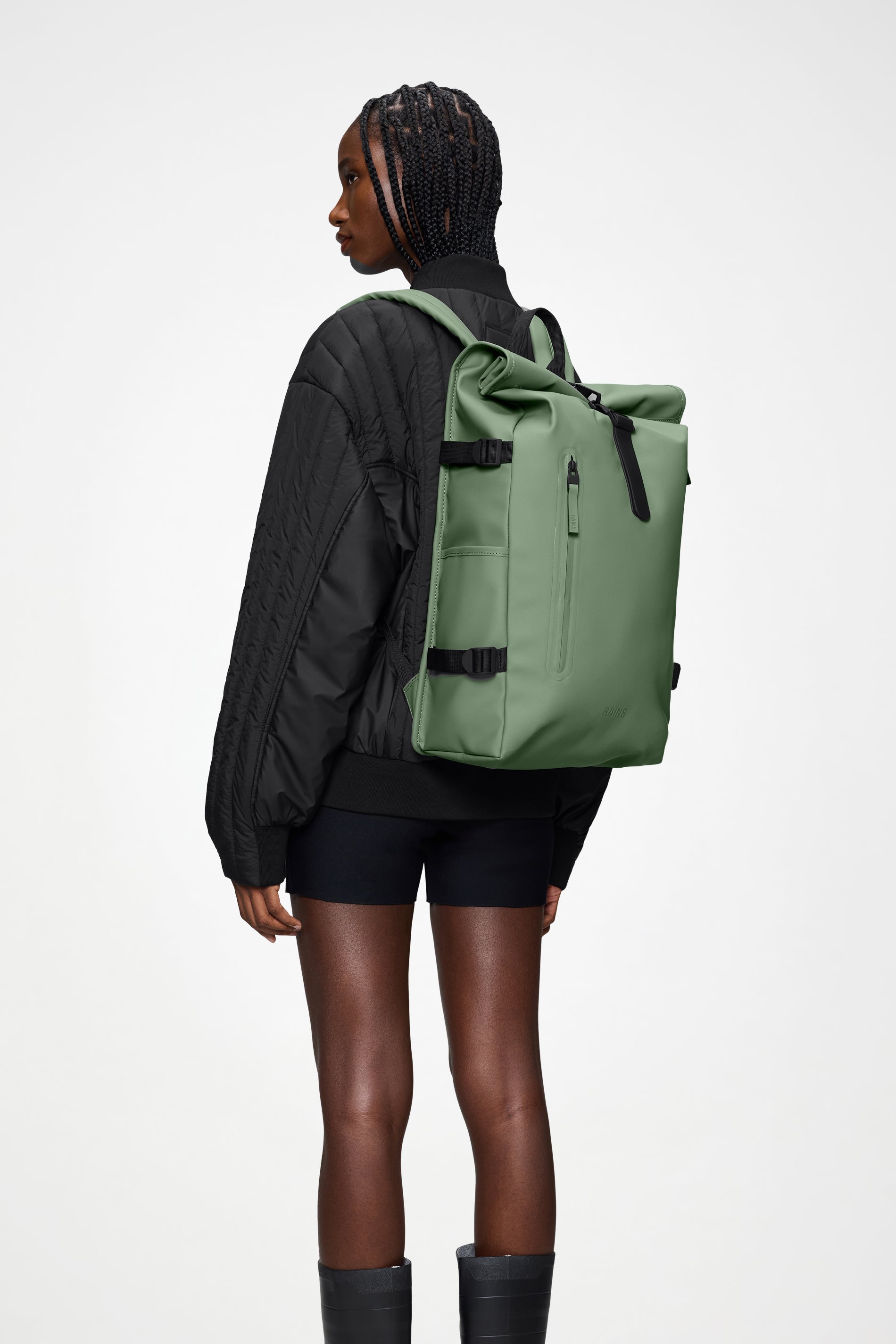 RAINS Rolltop Rucksack Large Well 28L H63 x D14 x W32 cm Backpack