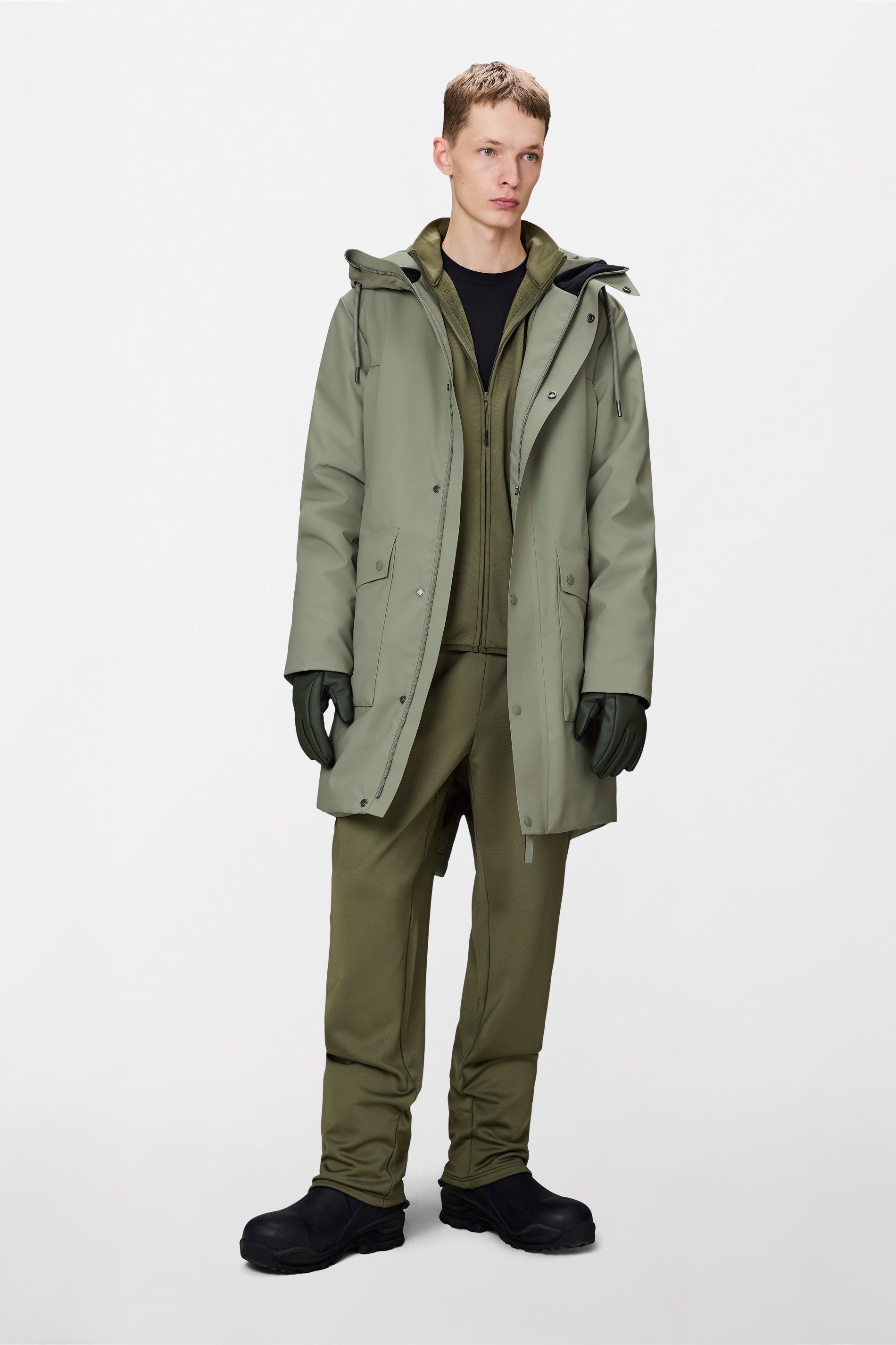 RAINS Nome Long Parka Drift Jacket