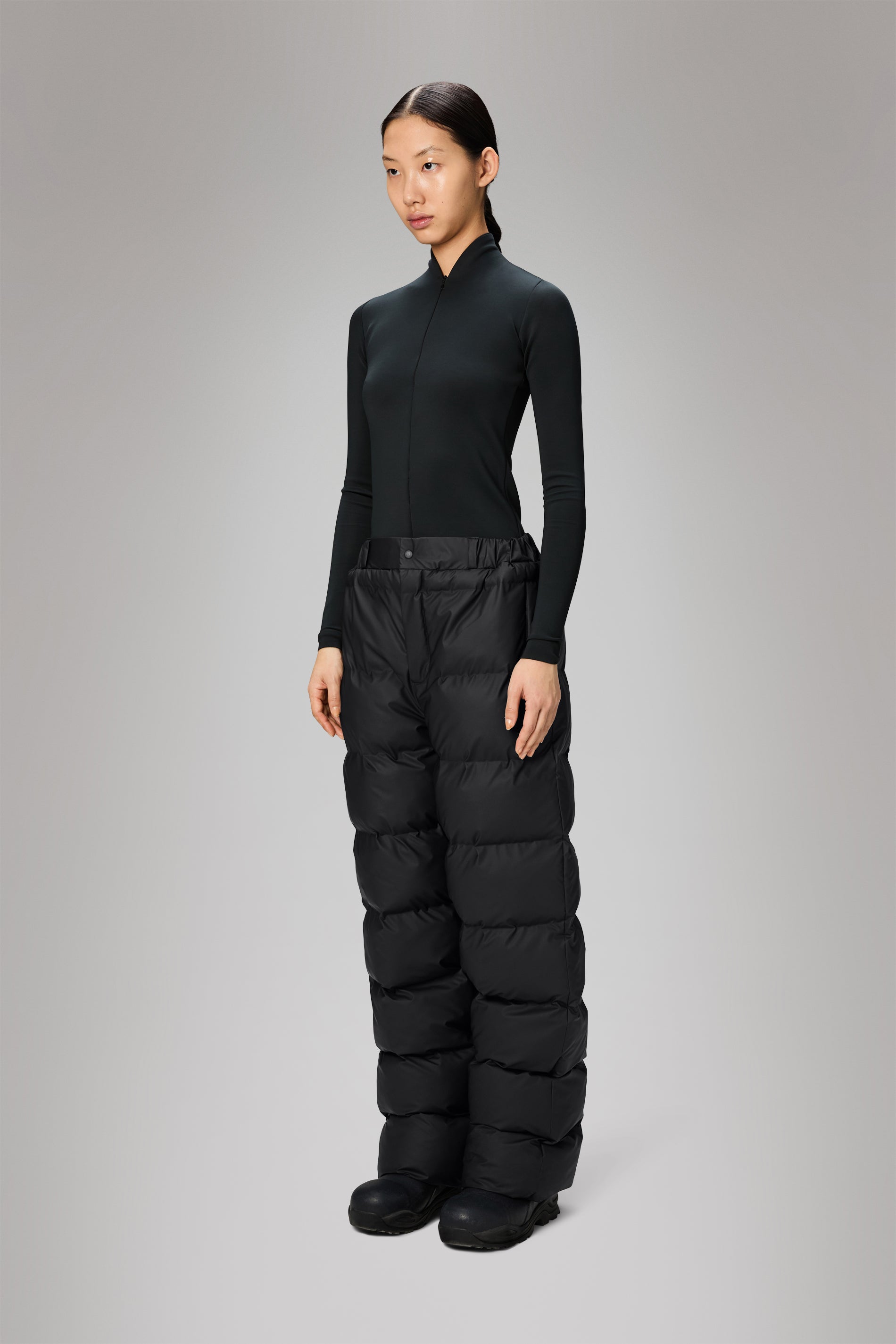 RAINS Alta Puffer Pants Regular Black Pants